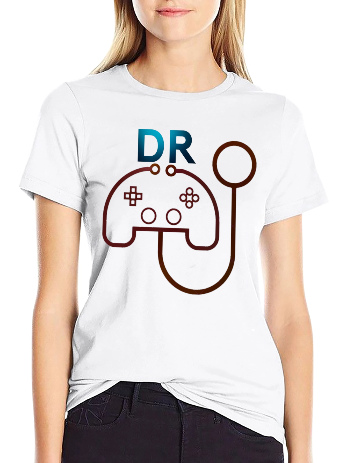 Gamer Doctor Graphic Tee - Novelty T-Shirt