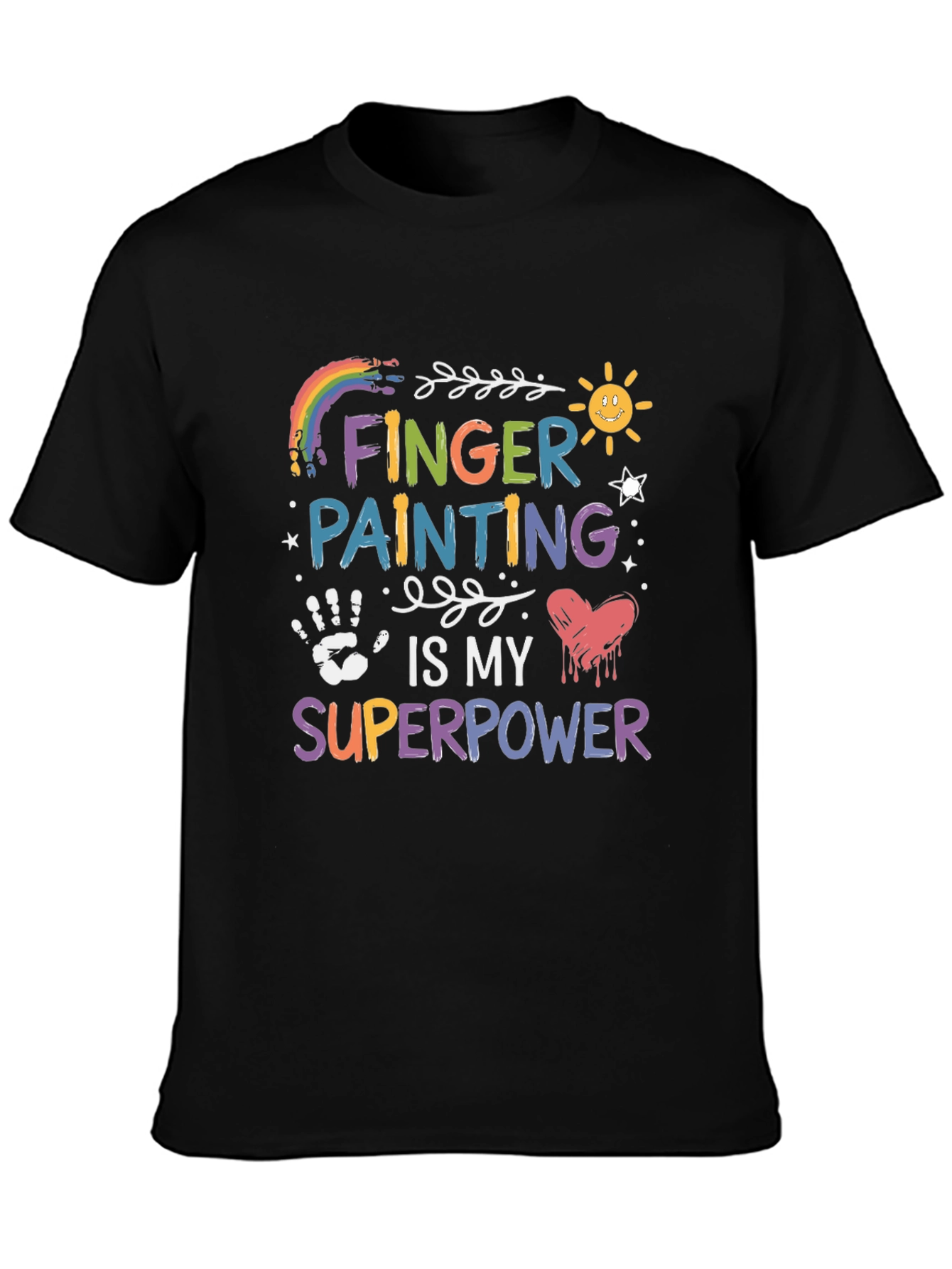Finger Painting is My Superpower Graphic T-Shirt