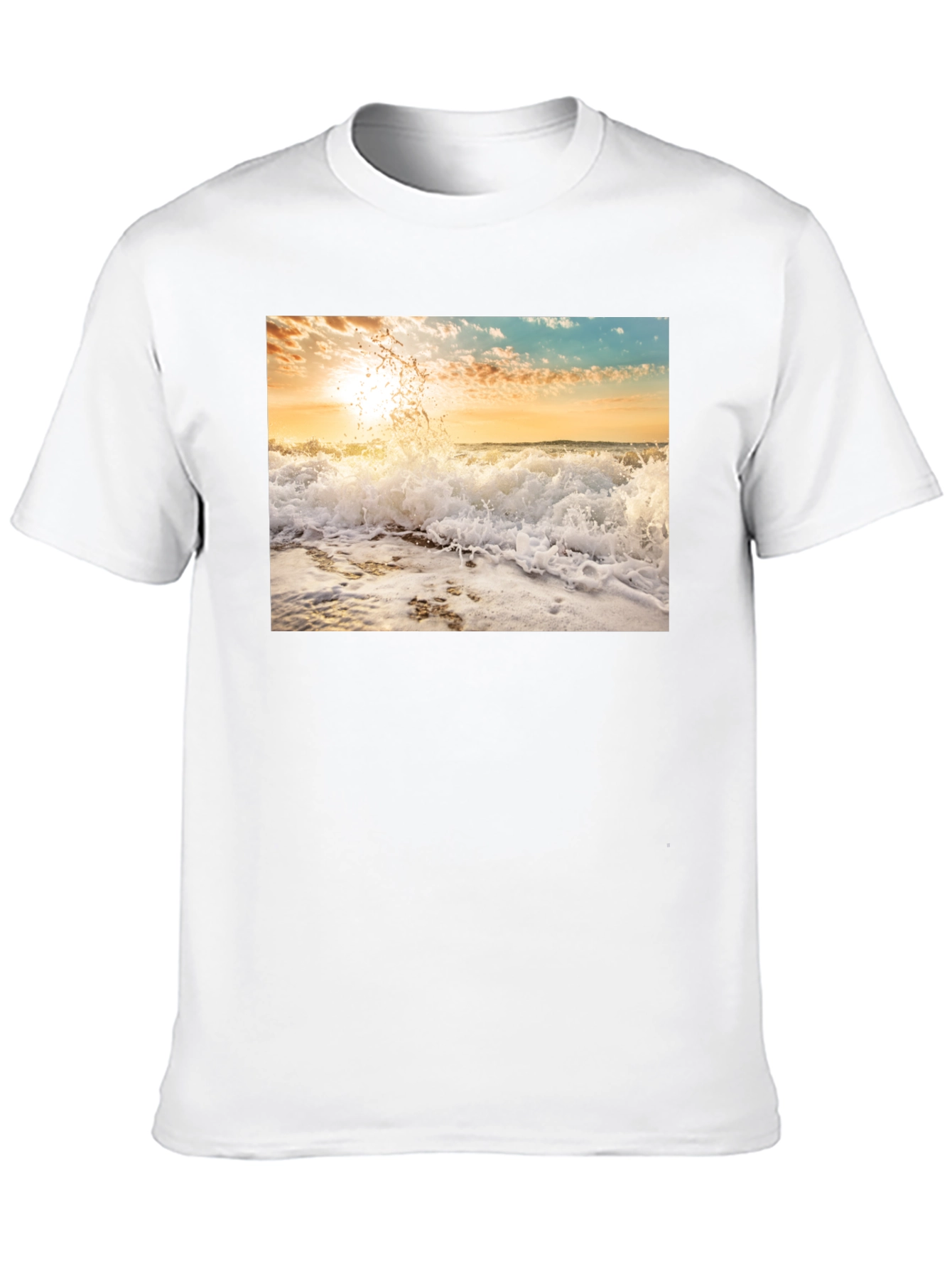 Ocean Wave Black T-Shirt