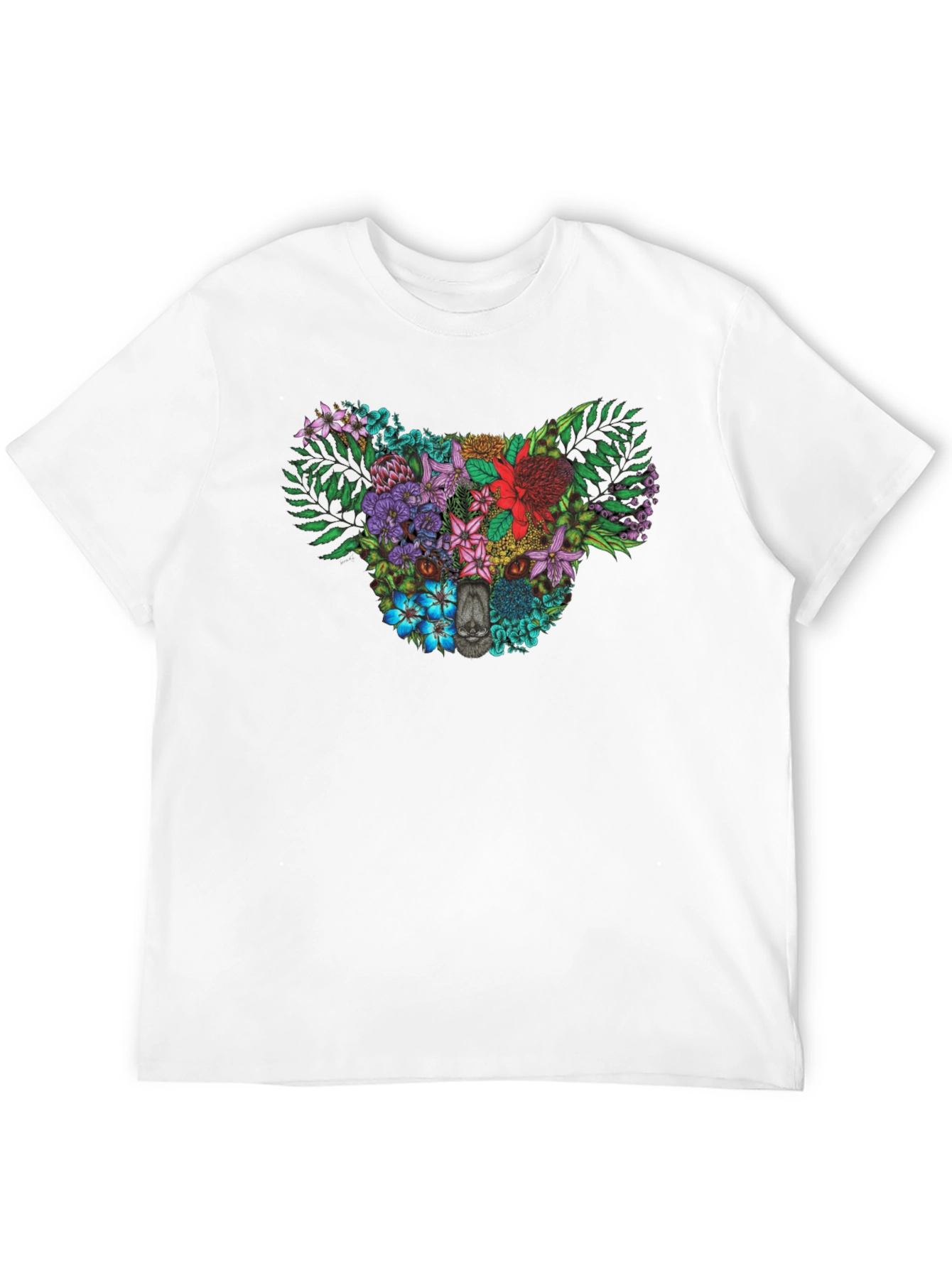 Floral Koala Bear Graphic Tee