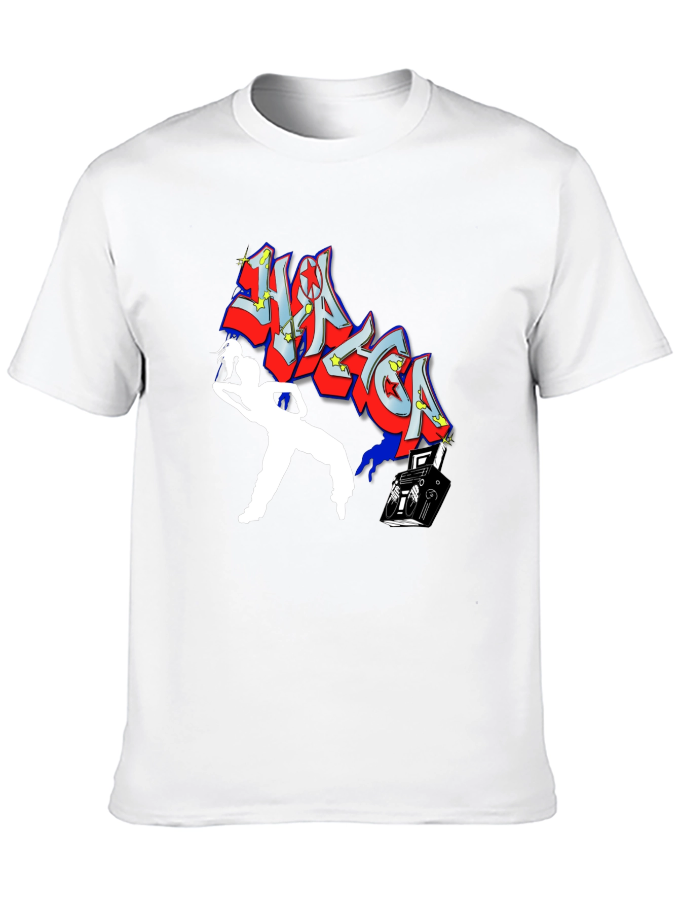 Retro Graphic Tee - DJ & Dancer Black T-Shirt