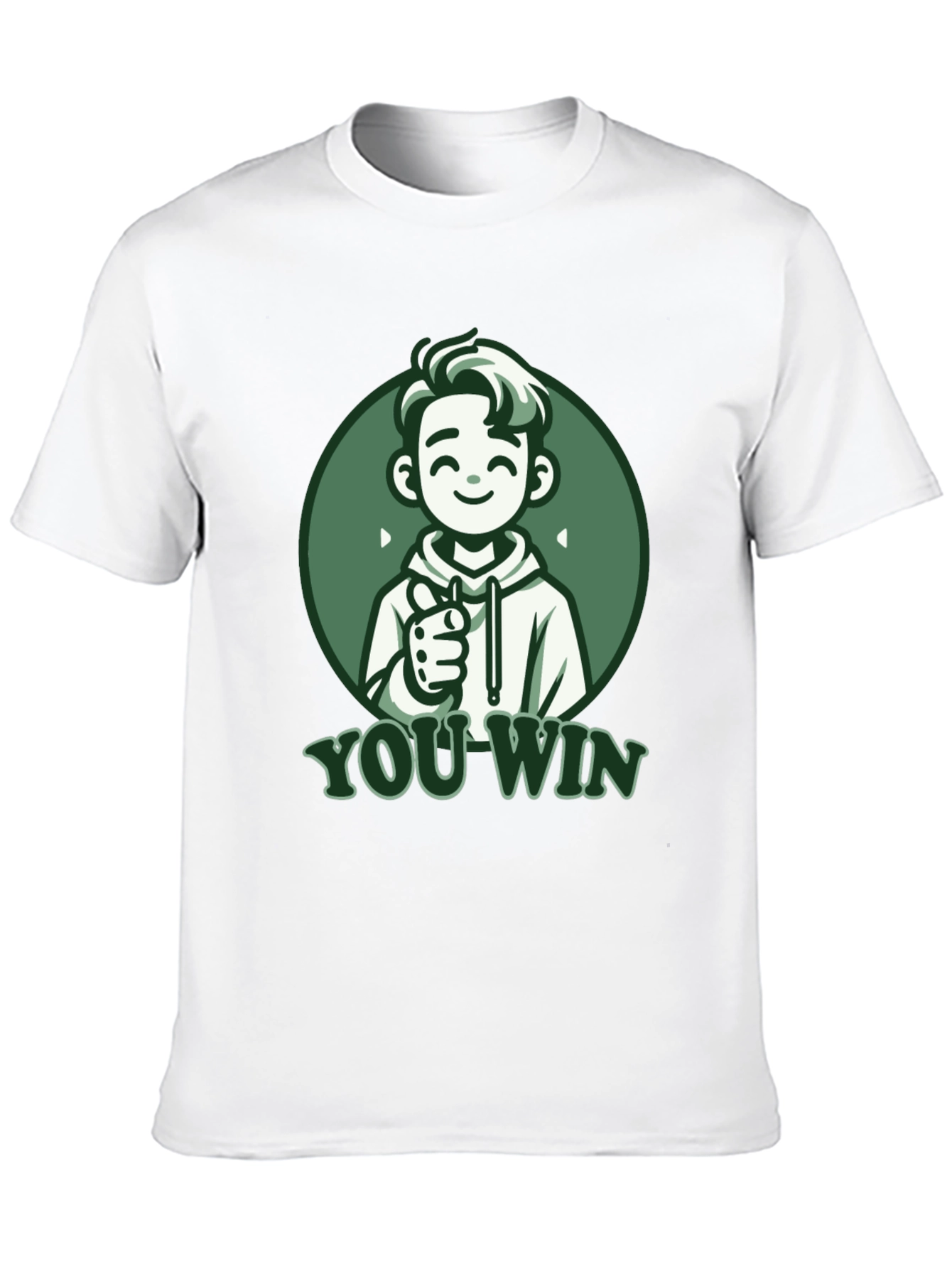 You Win Graphic Tee - Gamer Style Black T-Shirt