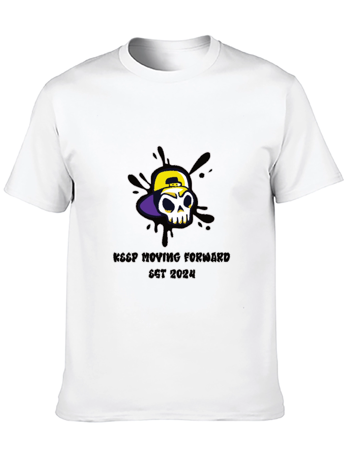 Skull Graphic T-Shirt - Keep Moving Forward