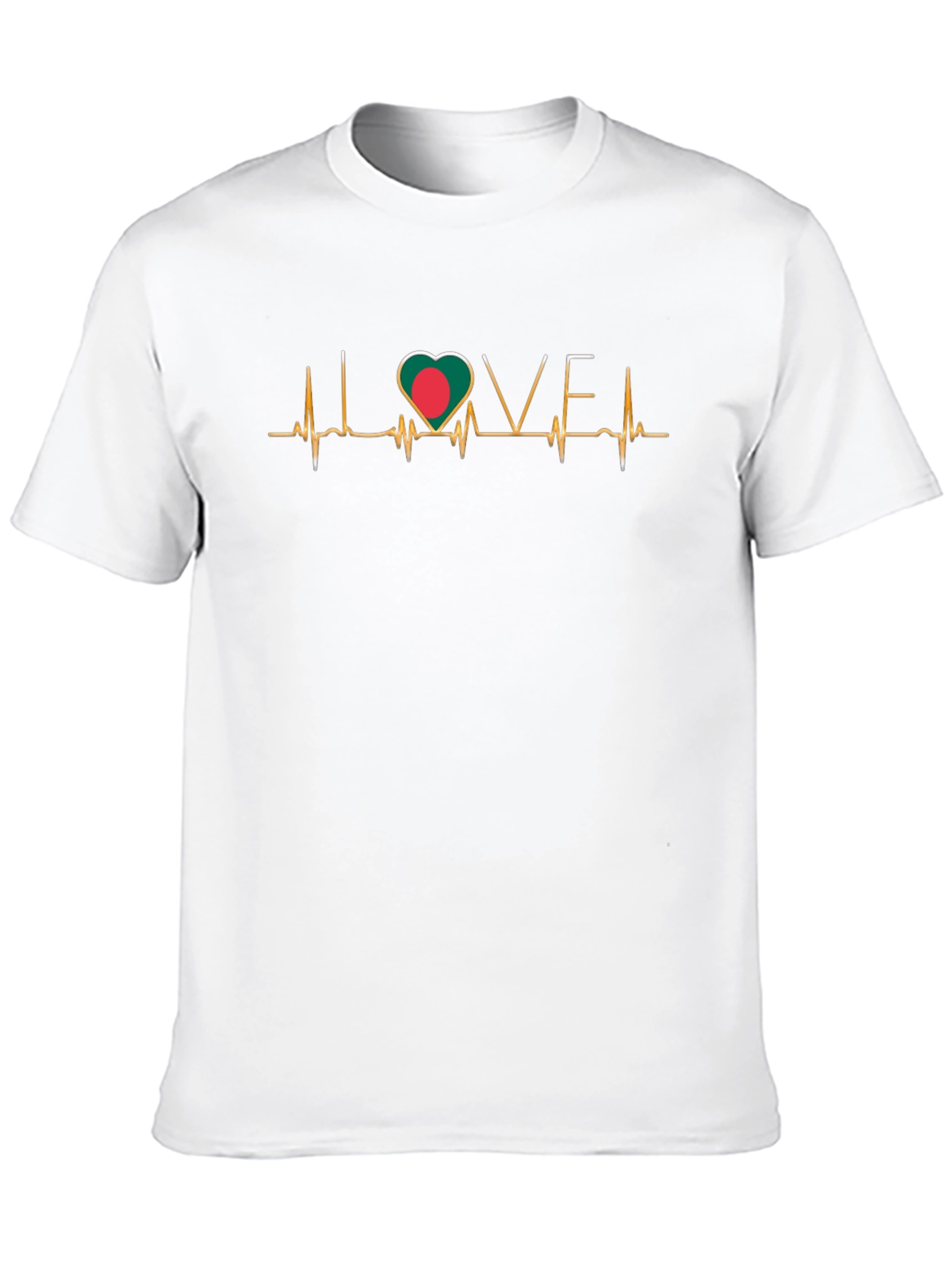 Bangladesh Heartbeat Love T-Shirt