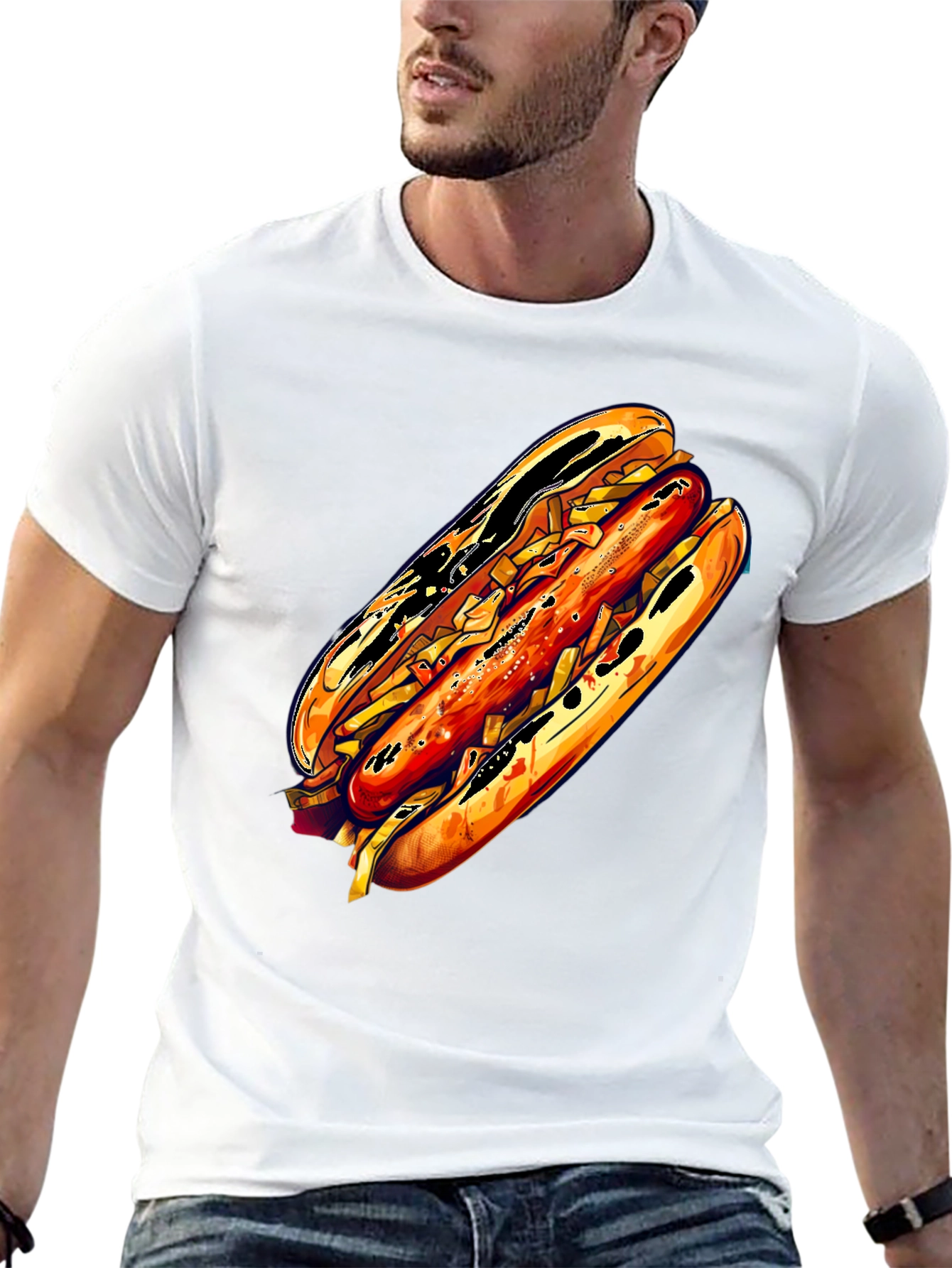 Hot Dog Graphic Tee - Unisex