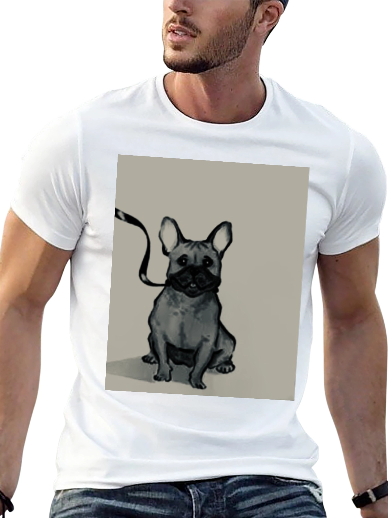 French Bulldog Graphic Tee - Stylish Black T-Shirt