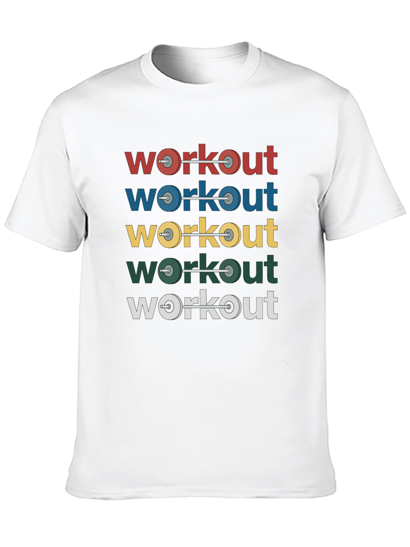 Workout Weights Graphic T-Shirt - Fitness Apparel