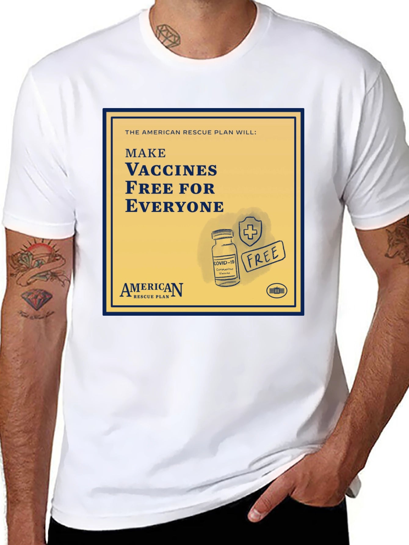 American Rescue Plan T-Shirt - Free Vaccines