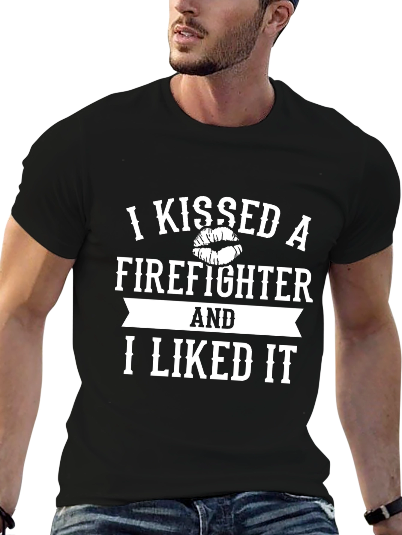 Firefighter Kiss Graphic T-Shirt