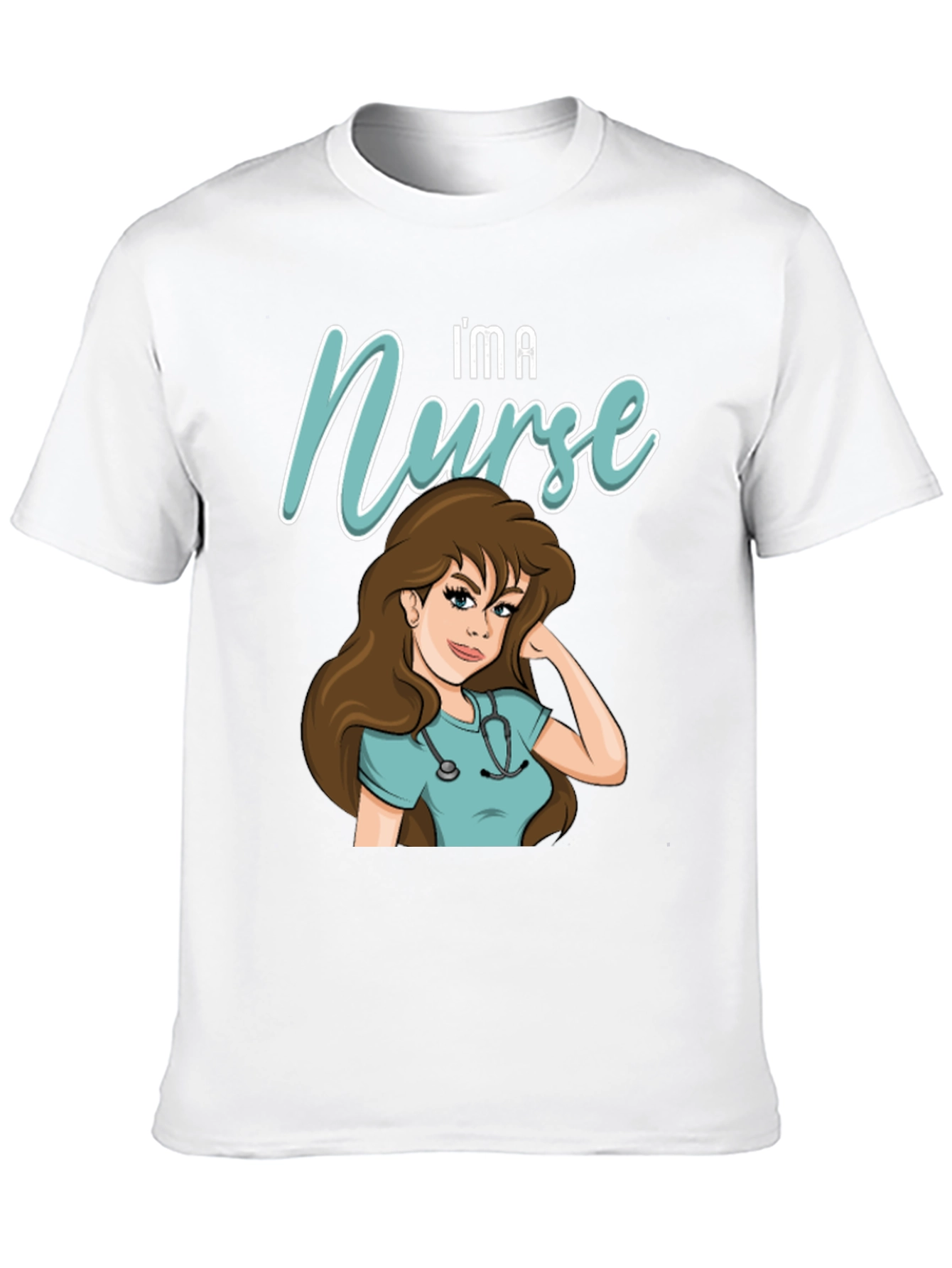 Im A Nurse T-Shirt - Cartoon Nurse Graphic Tee