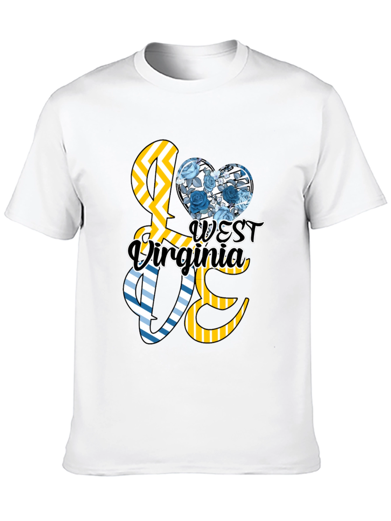 West Virginia Floral Love Graphic Tee