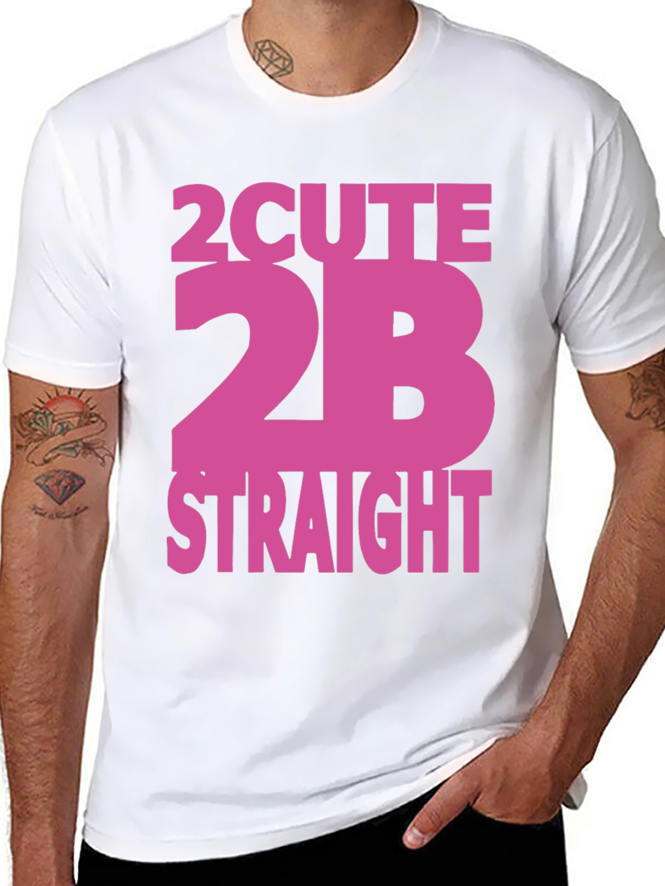 2 Cute 2B Straight Graphic Tee