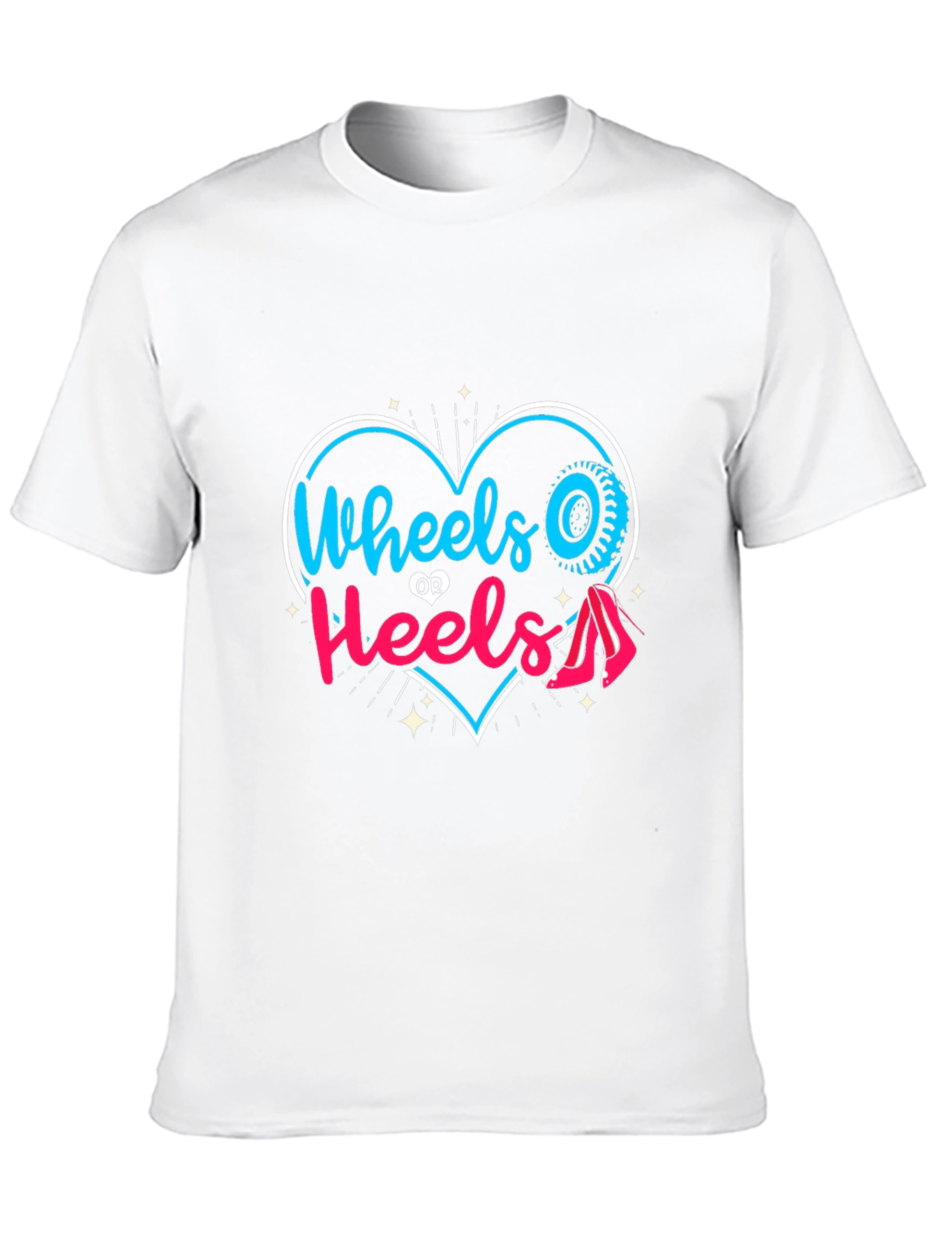 Wheels or Heels T-Shirt - Gender Reveal