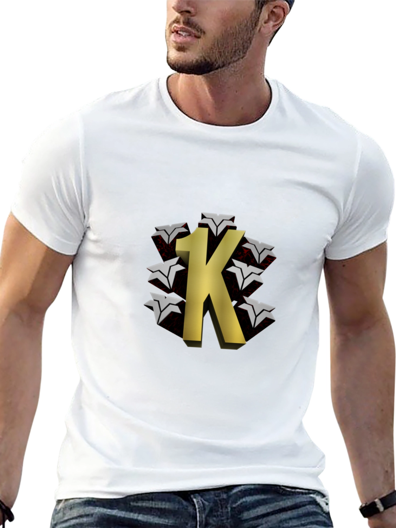 1K Graphic Black T-Shirt