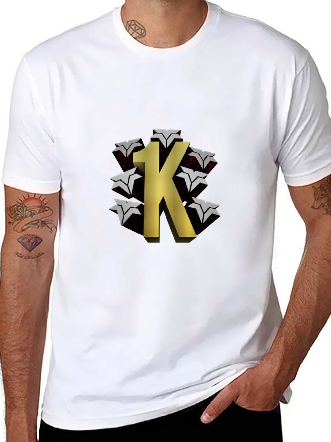 1K Graphic Black T-Shirt
