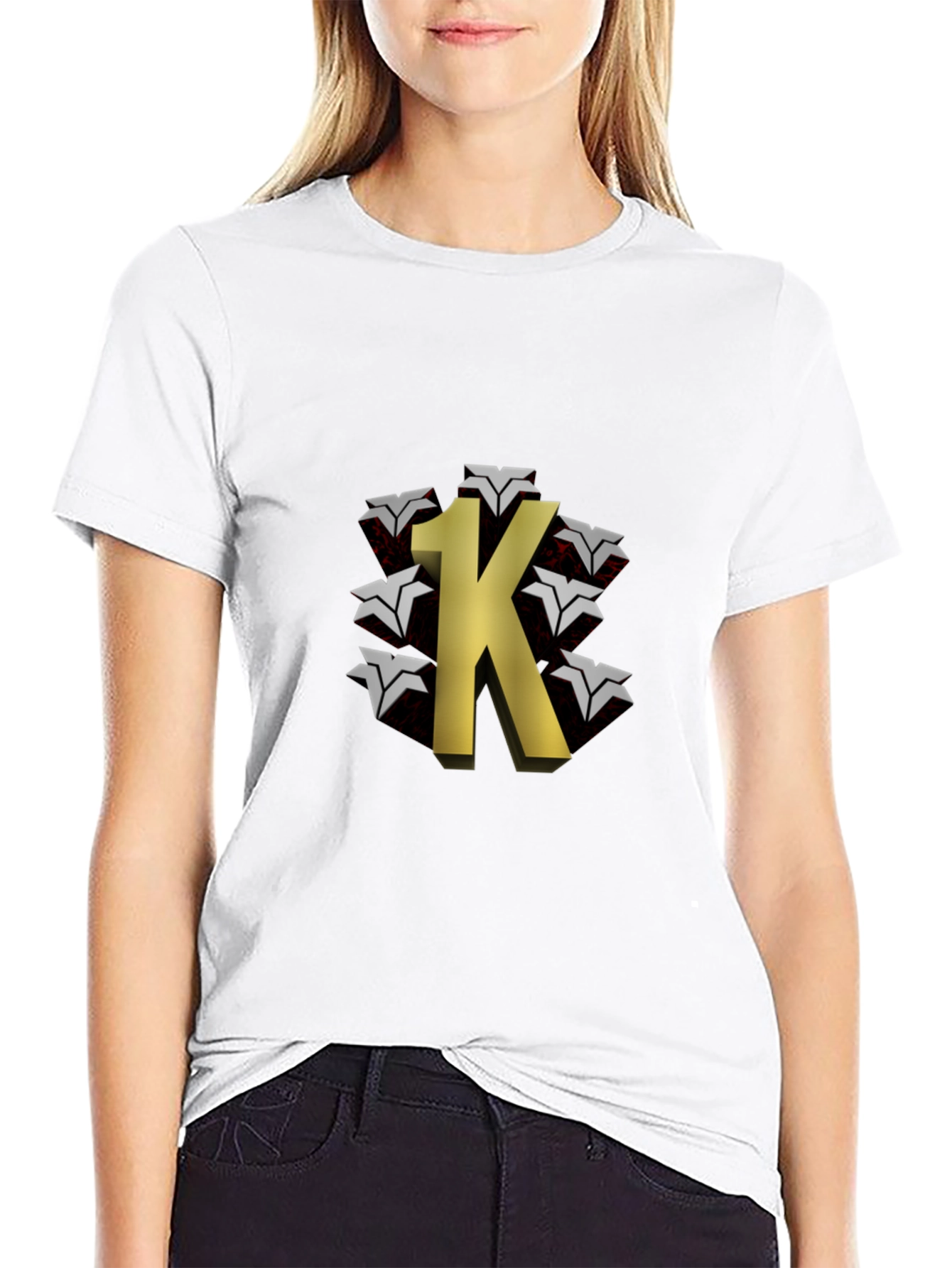 1K Graphic Black T-Shirt