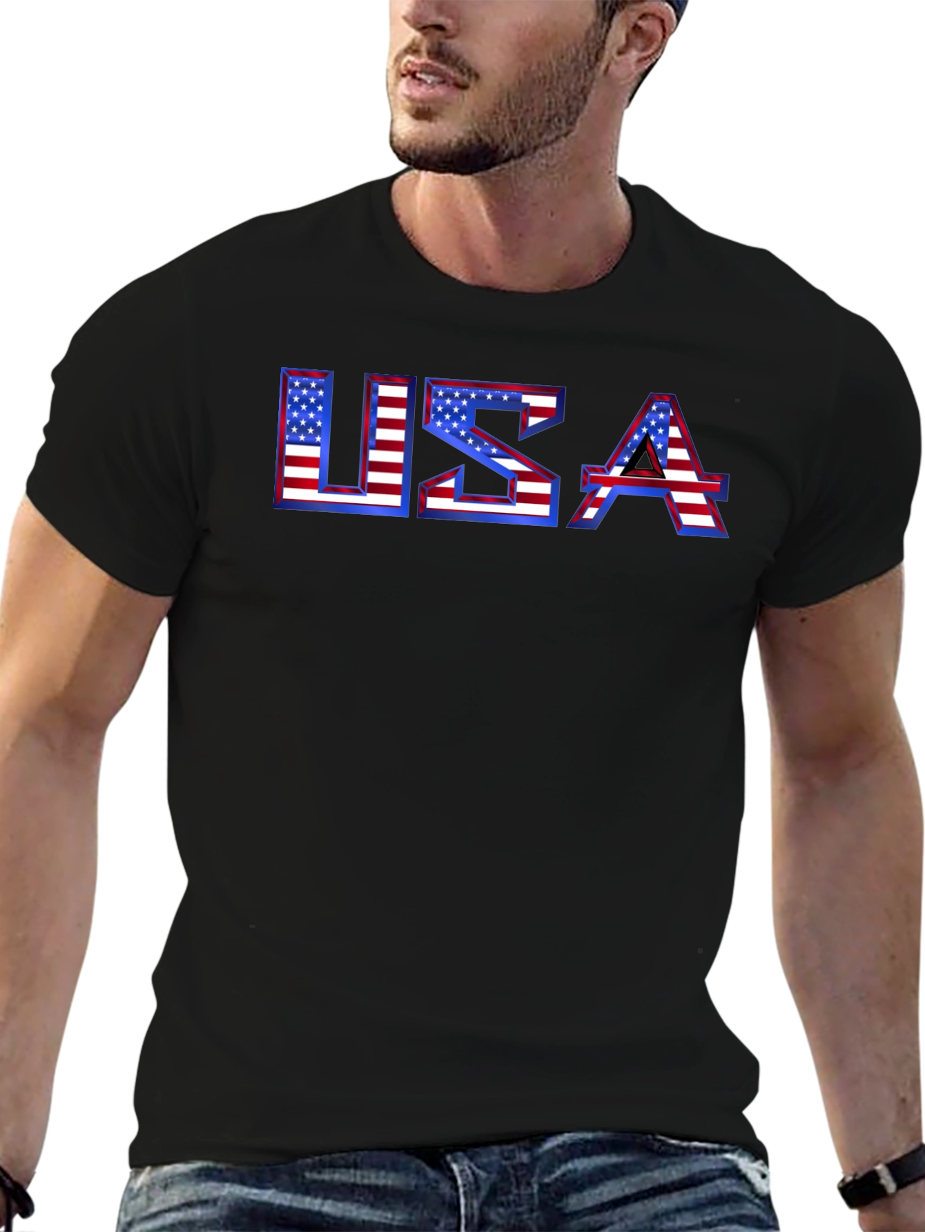 USA Flag T-Shirt - Patriotic Graphic Tee