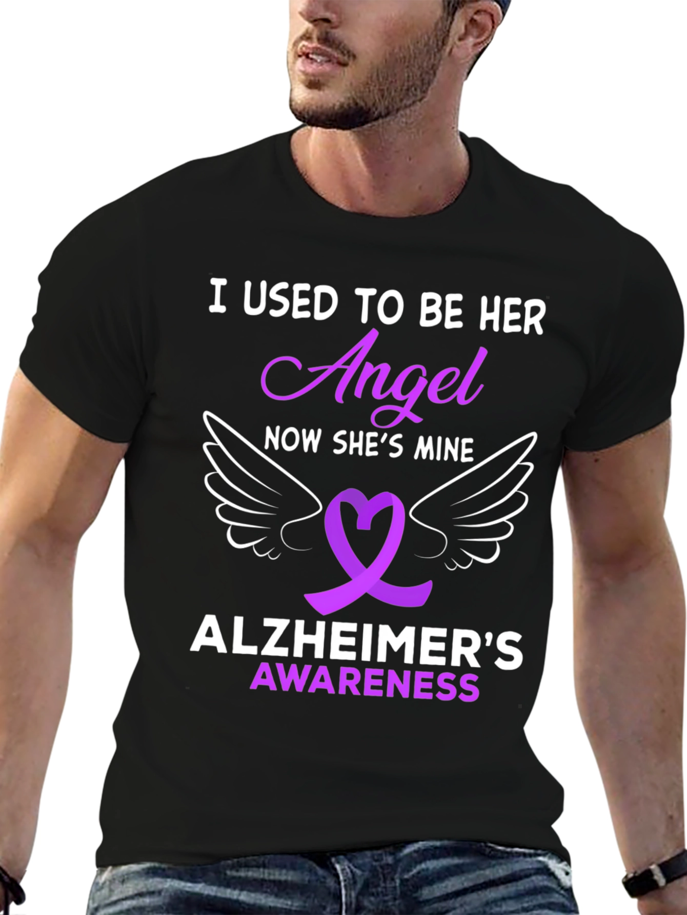 Alzheimers Awareness Angel T-Shirt