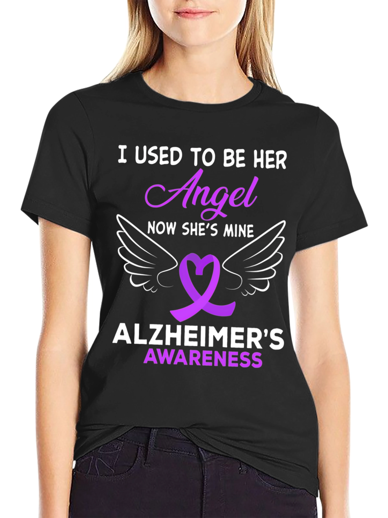 Alzheimers Awareness Angel T-Shirt
