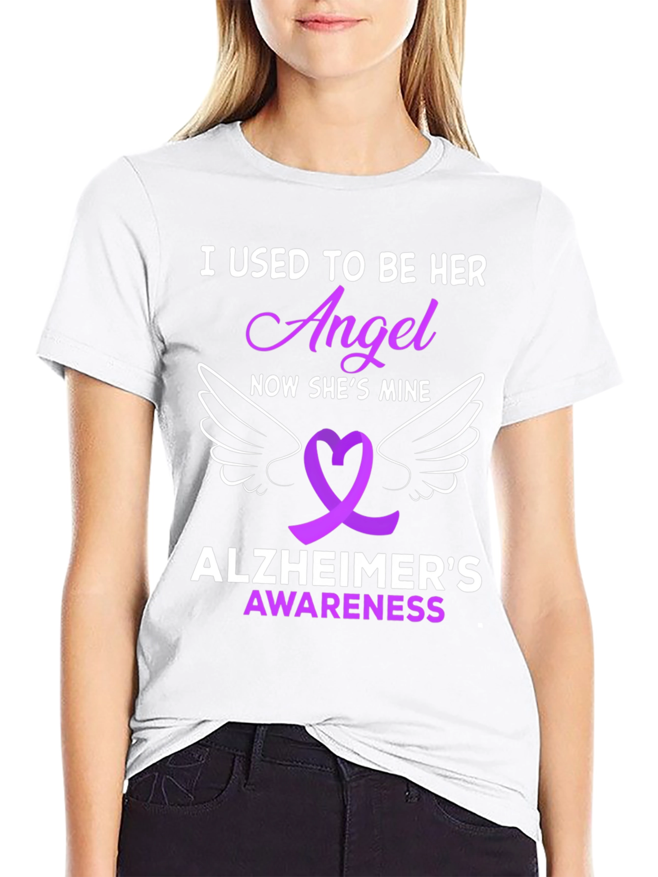 Alzheimers Awareness Angel T-Shirt