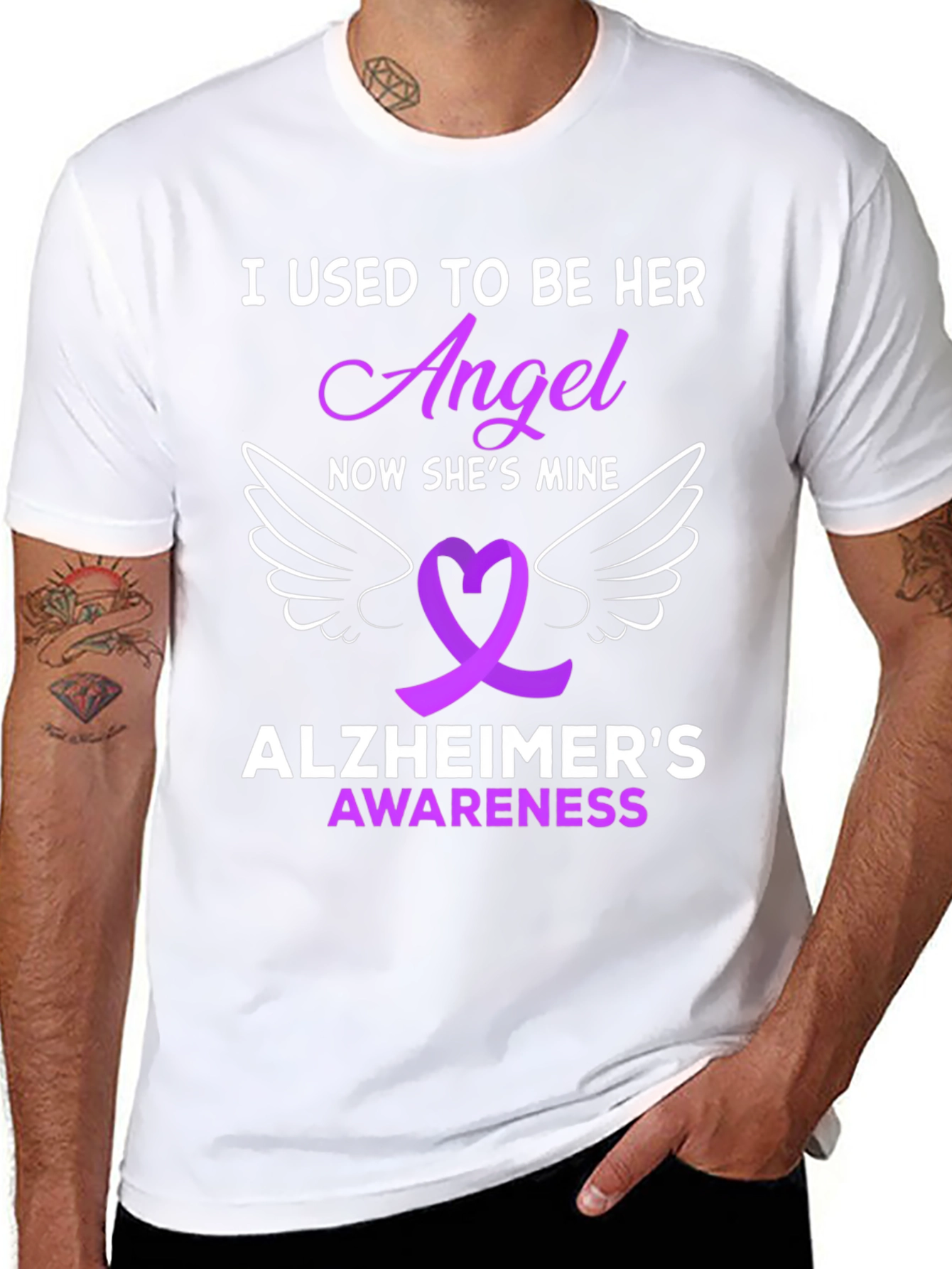 Alzheimers Awareness Angel T-Shirt