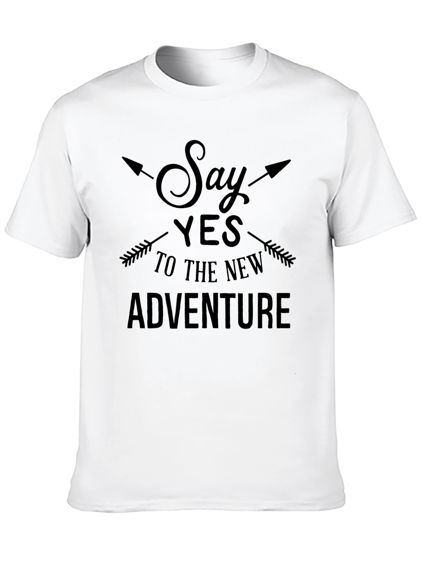 Adventure Seeker Black Graphic T-Shirt