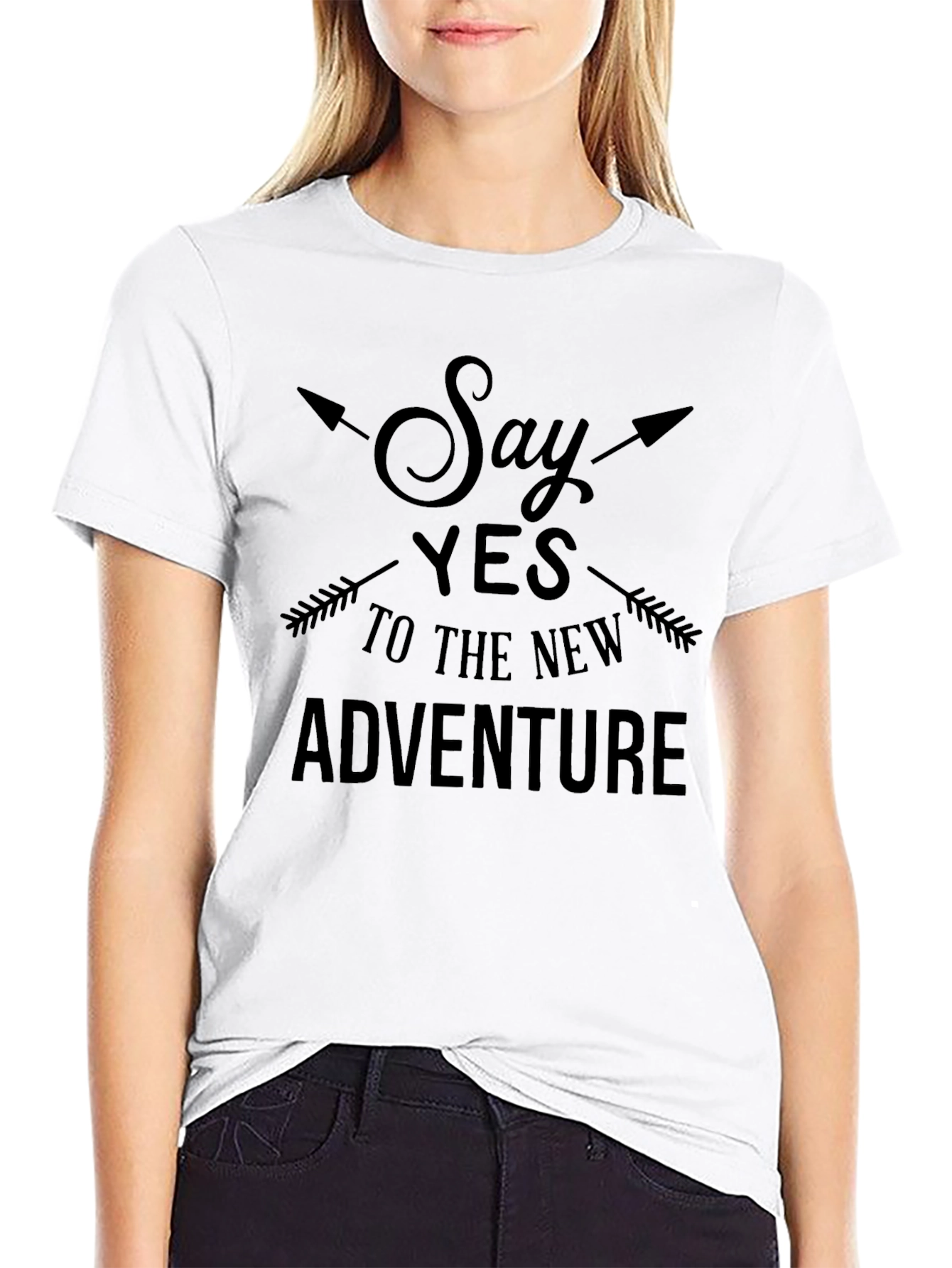 Adventure Seeker Black Graphic T-Shirt
