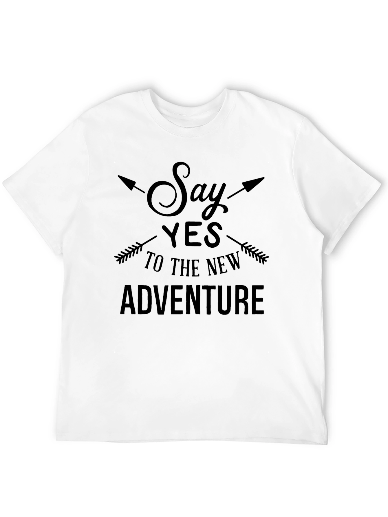 Adventure Seeker Black Graphic T-Shirt