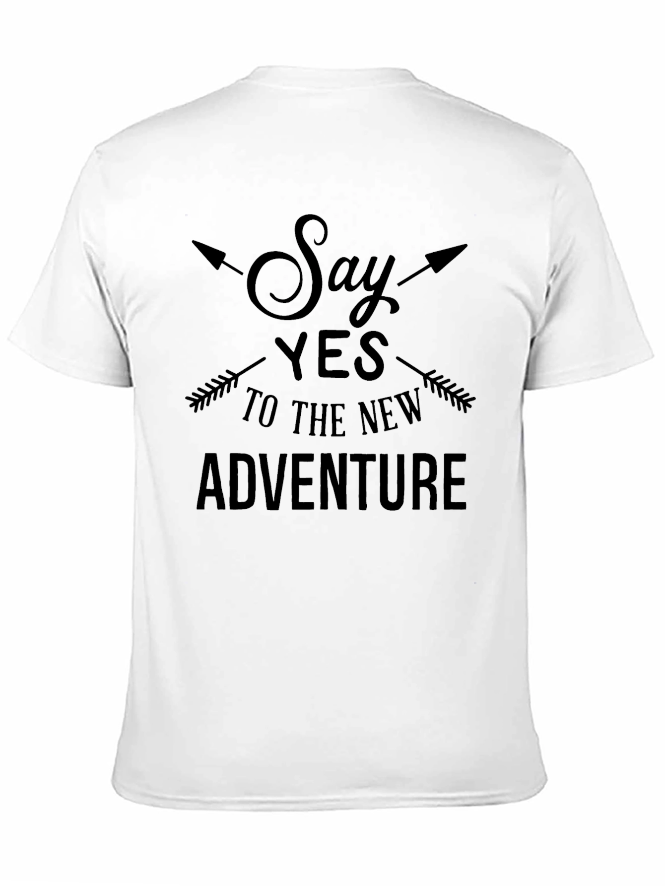 Adventure Seeker Black Graphic T-Shirt