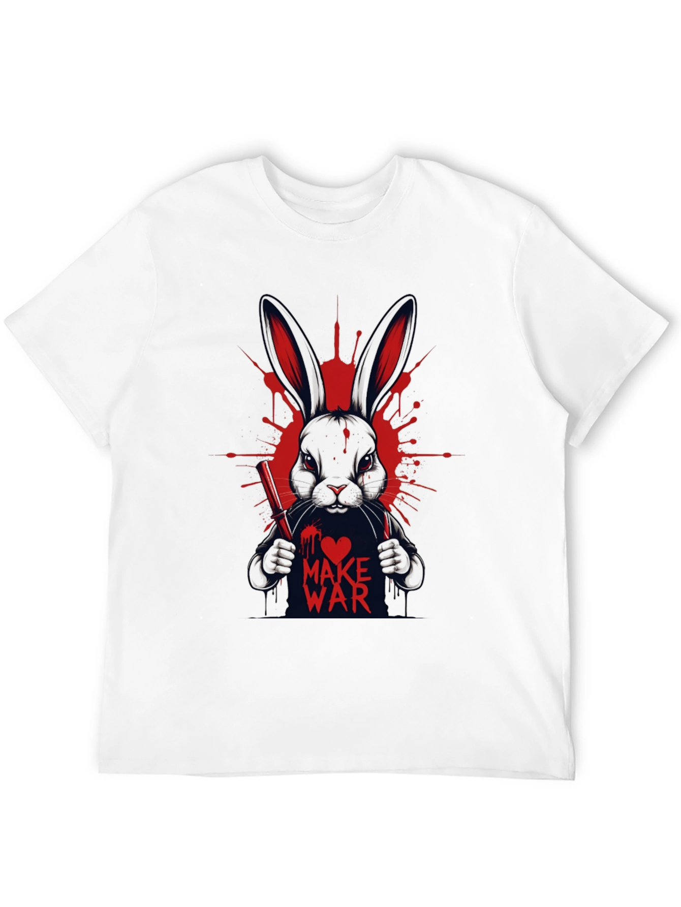 Make War Rabbit Tee - Mens Graphic Print