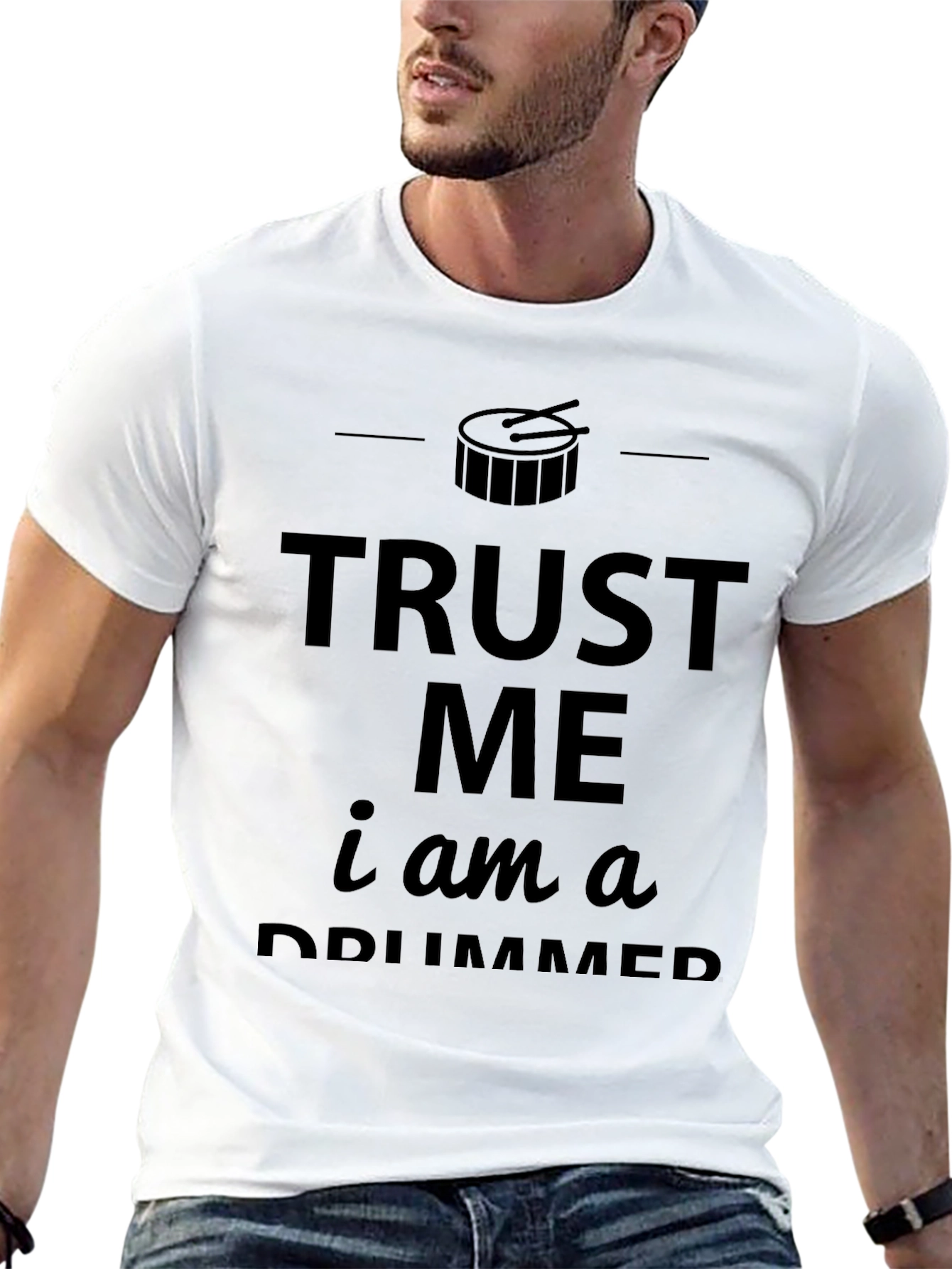 Trust Me Im a Drummer Black T-Shirt