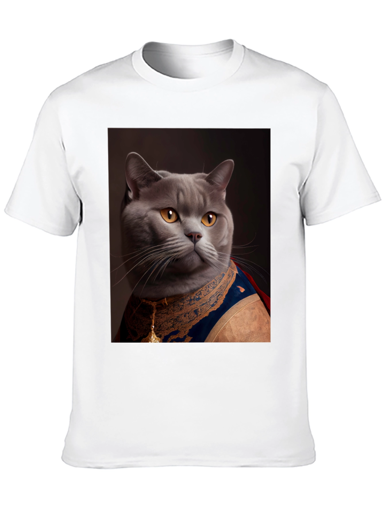 Cat King Portrait T-Shirt