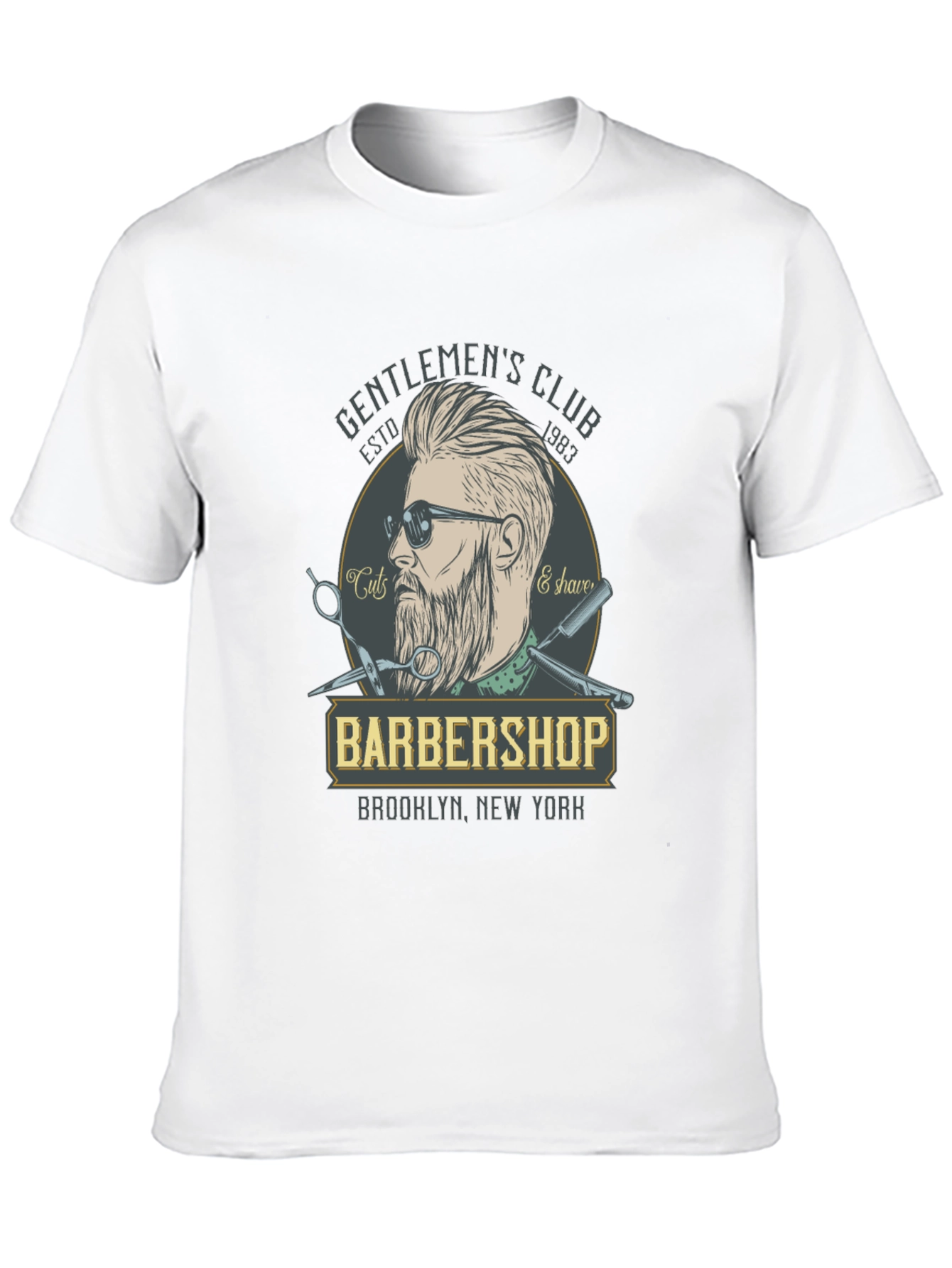 Gentlemens Club Barbershop Graphic T-Shirt