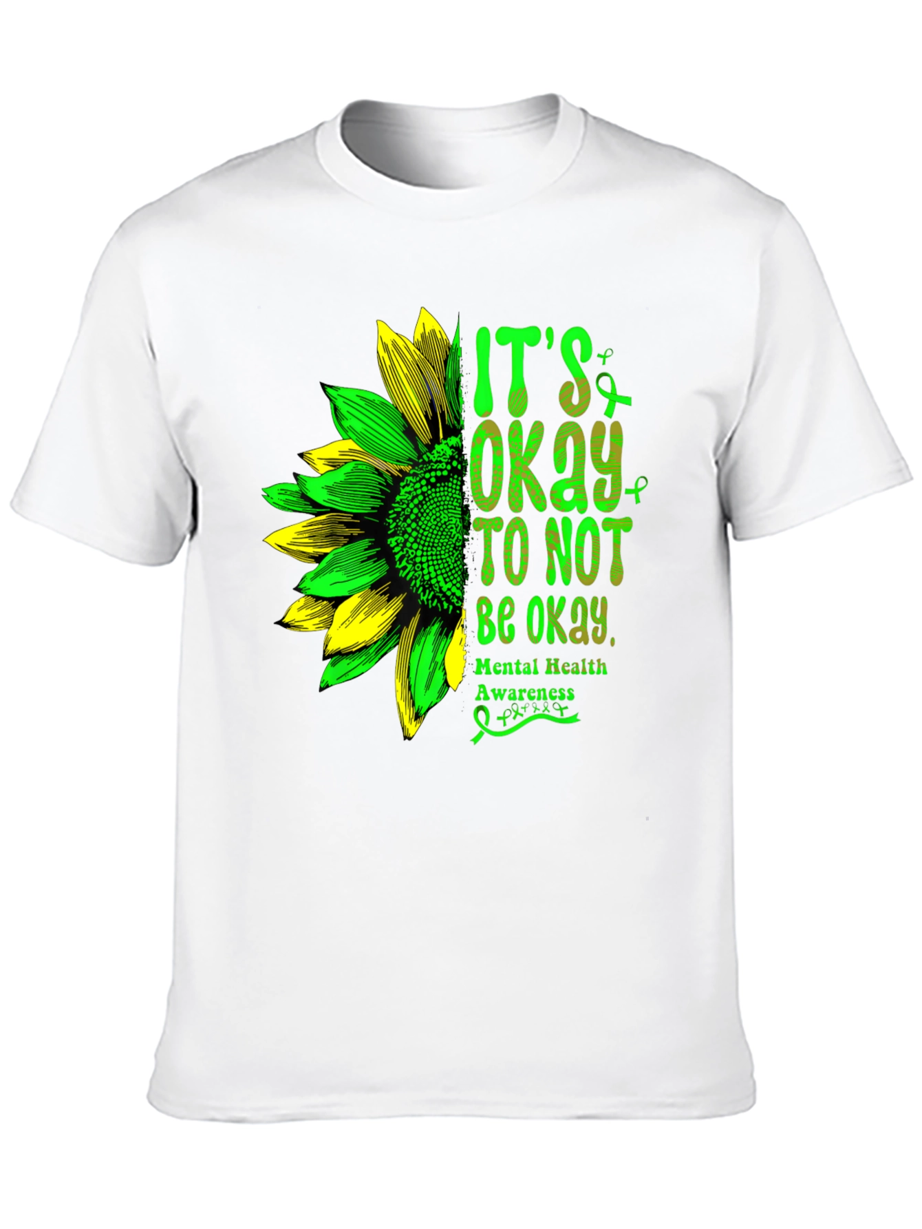 Mental Health Awareness Sunflower Graphic Tee