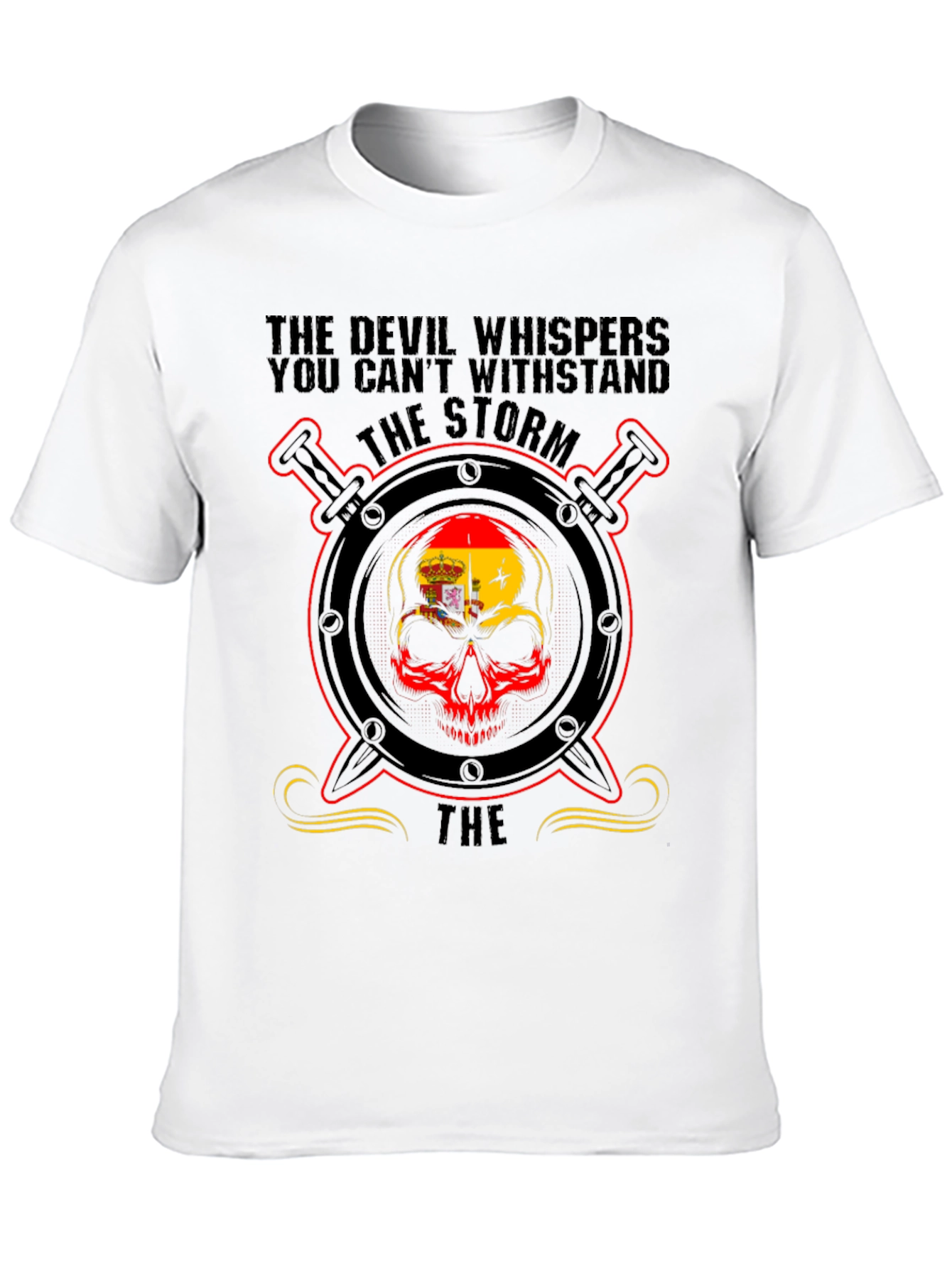 Storm Skull Graphic Tee - Devil Whispers Design