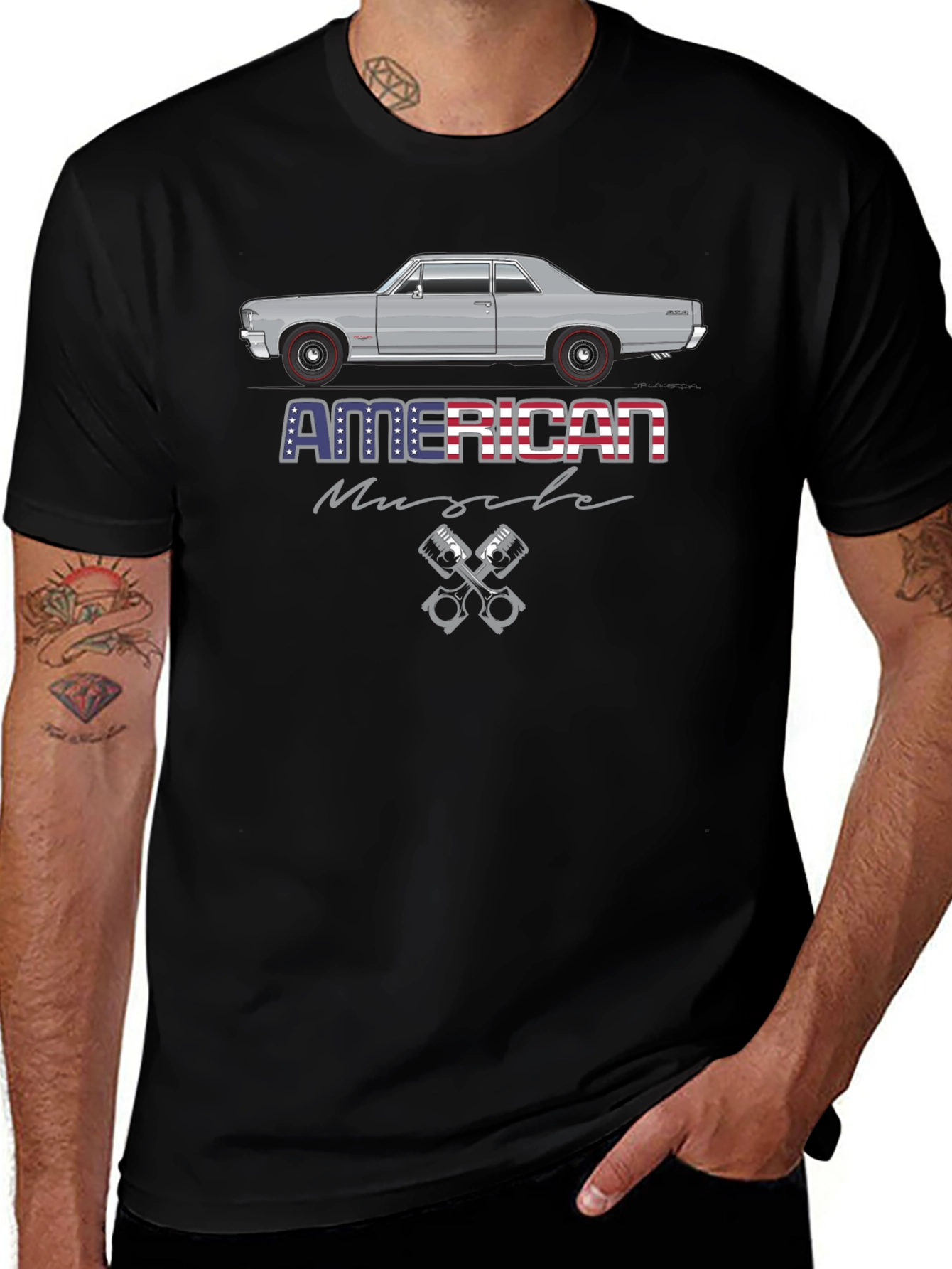 American Muscle Car Graphic T-Shirt