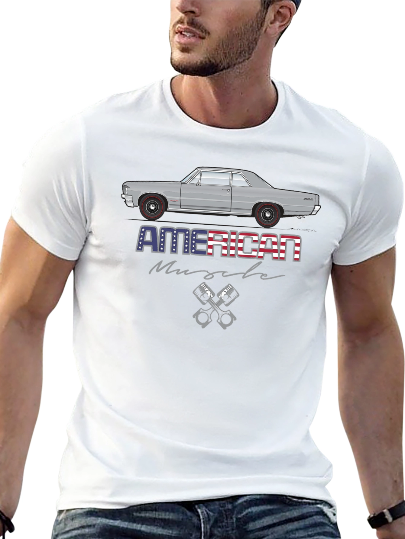 American Muscle Car Graphic T-Shirt