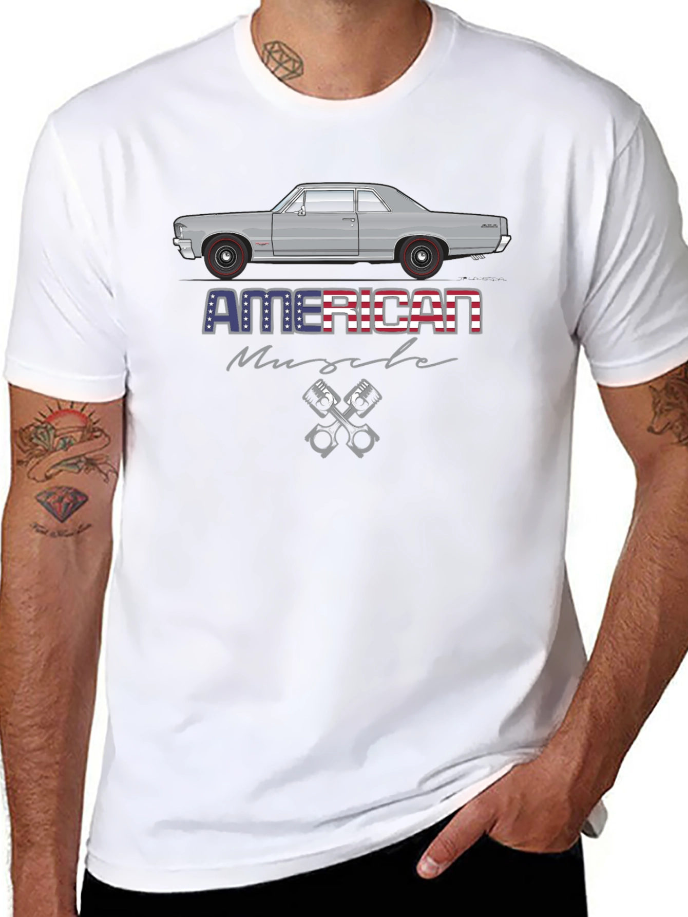 American Muscle Car Graphic T-Shirt