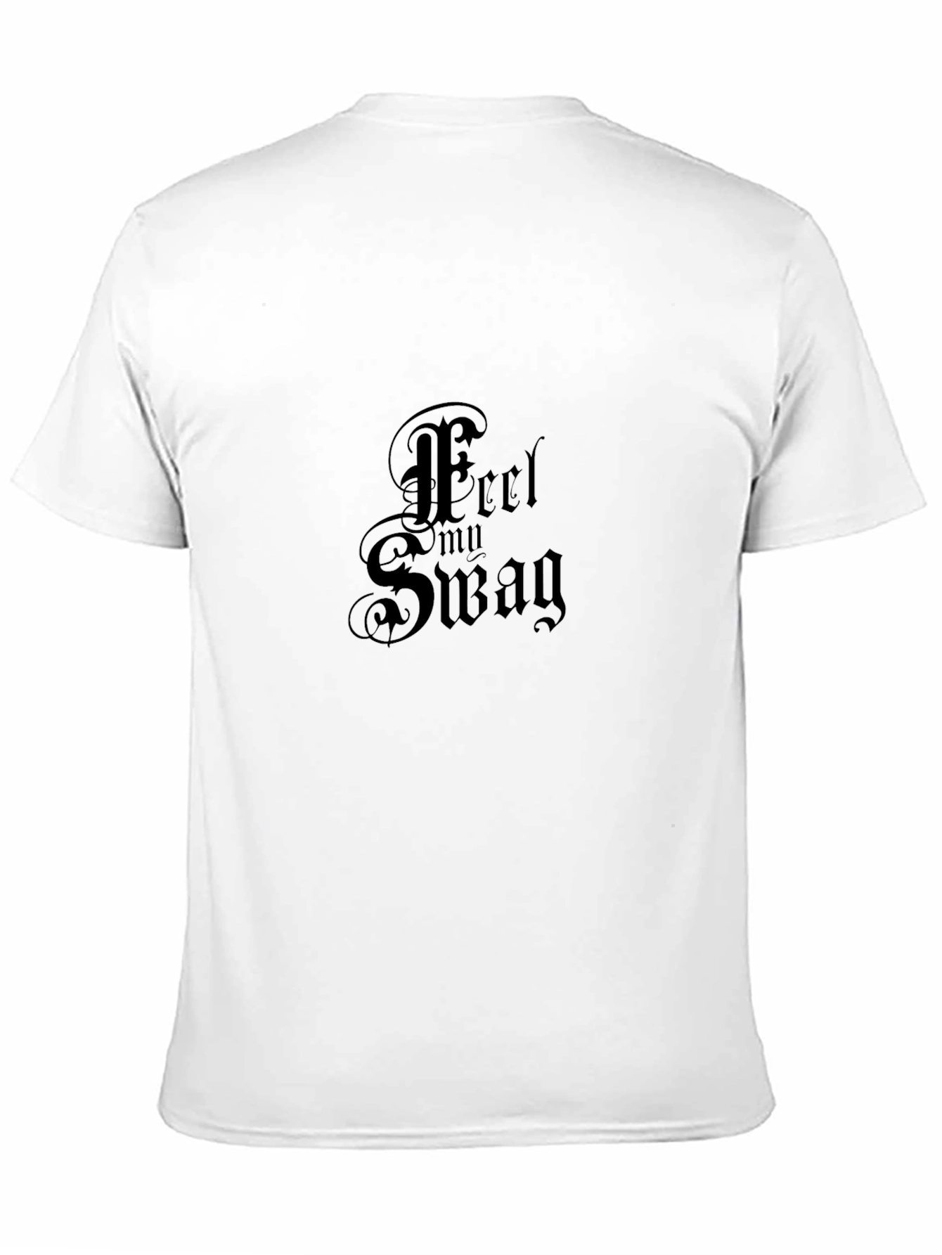 Feel My Swag Black Graphic Tee