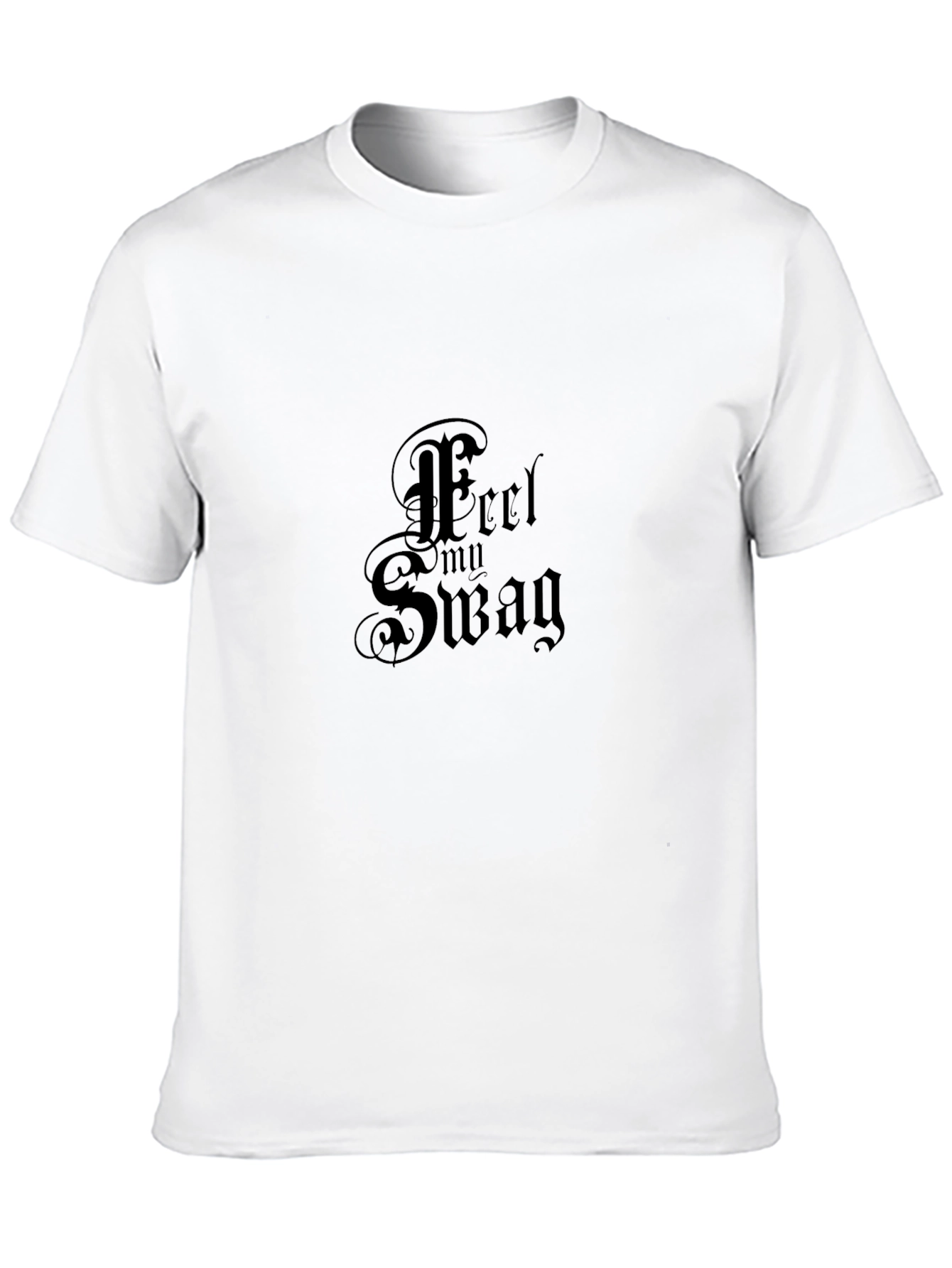 Feel My Swag Black Graphic Tee