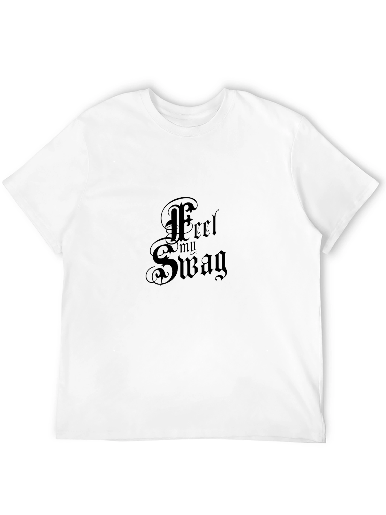 Feel My Swag Black Graphic Tee