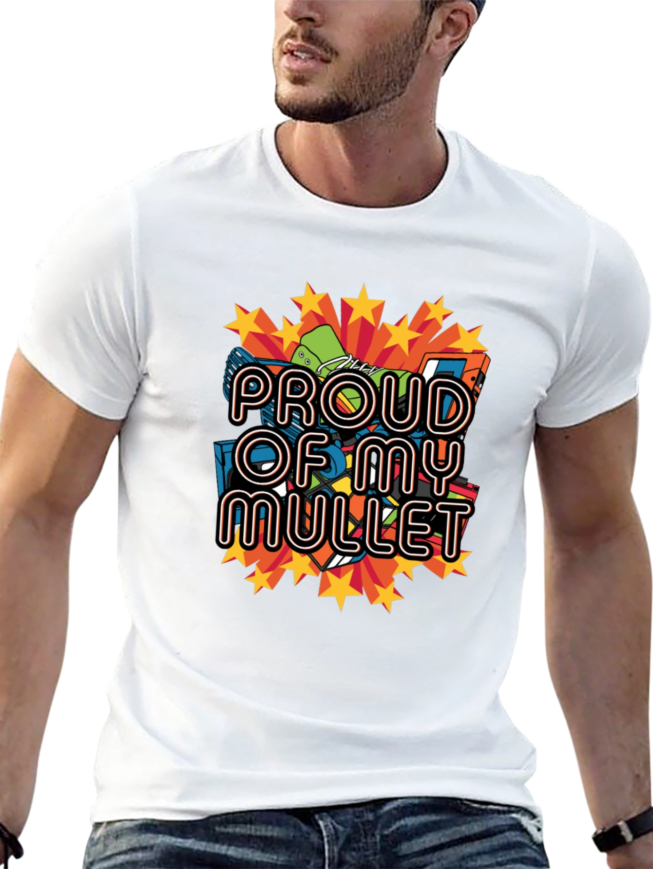 Proud of My Mullet Graphic Tee