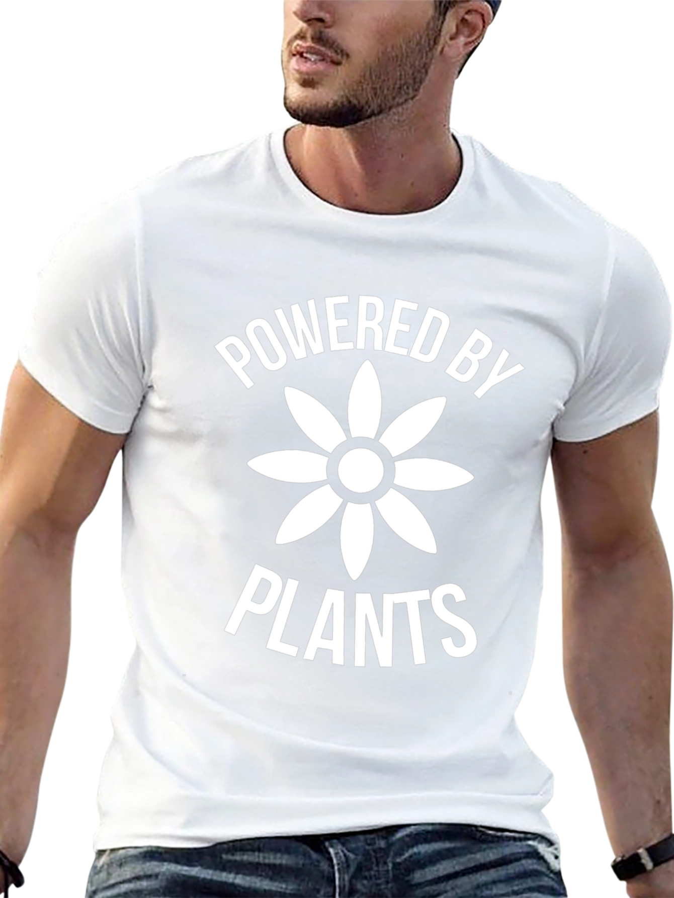 Powered by Plants T-Shirt - Vegan Graphic Tee