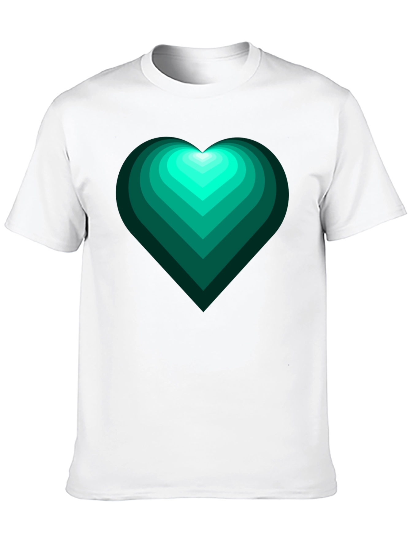 Emerald Heart Graphic Tee - Trendy Mens Shirt