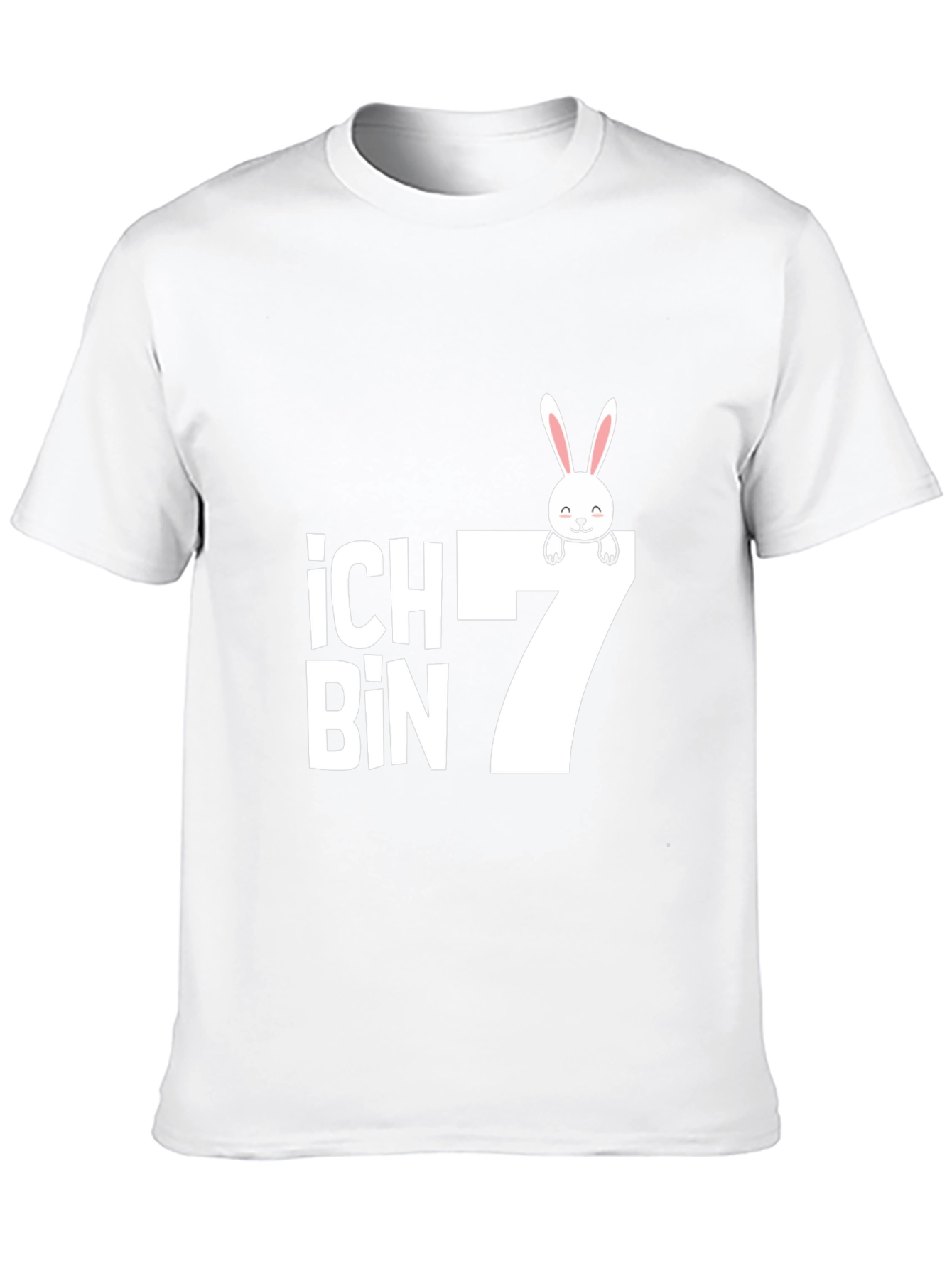 Ich Bin 7 Birthday Bunny T-Shirt