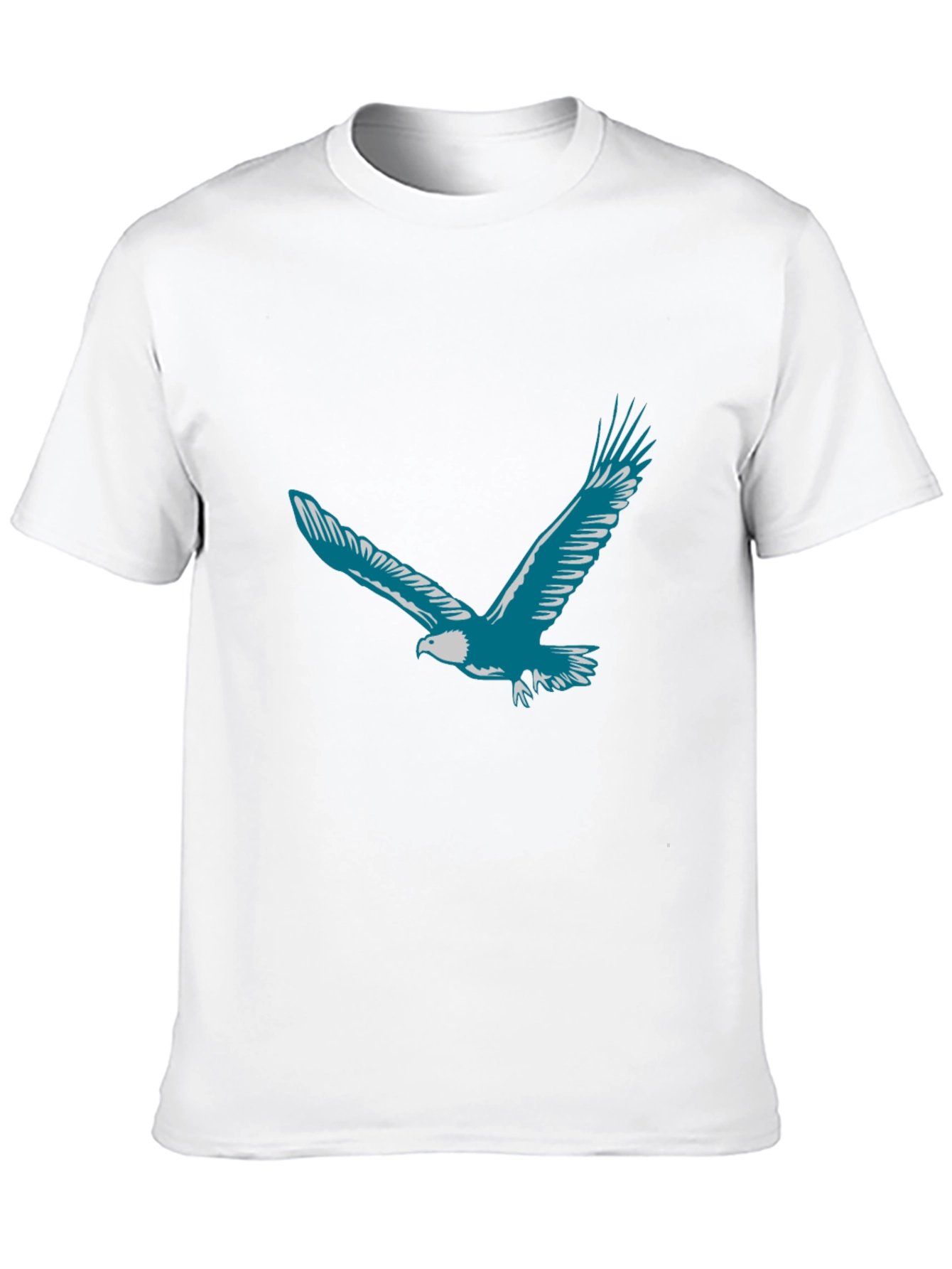Eagle Graphic Print T-Shirt - Black