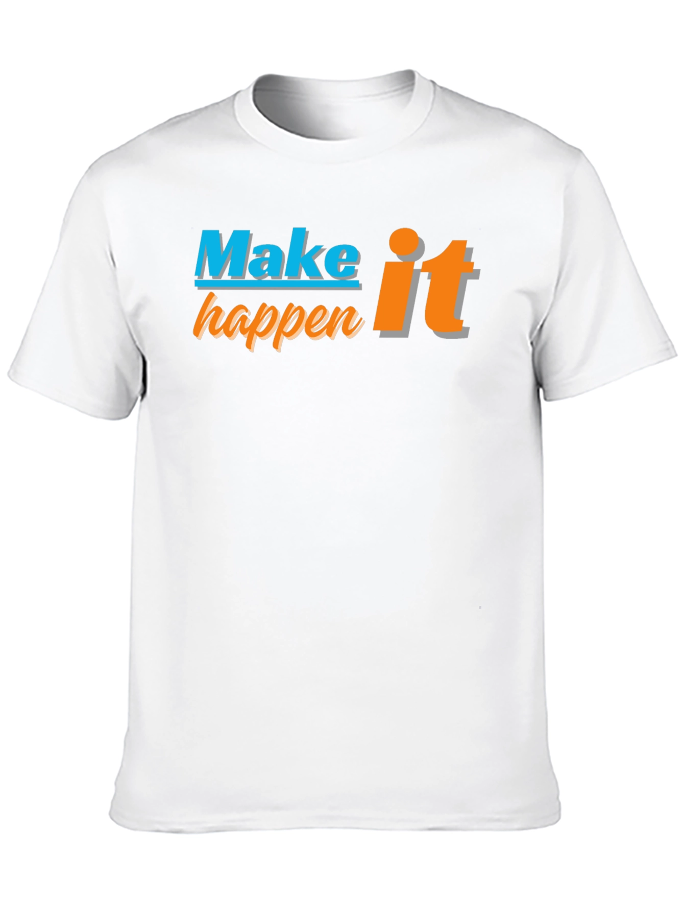 Make it Happen Graphic Tee - Black Casual T-Shirt