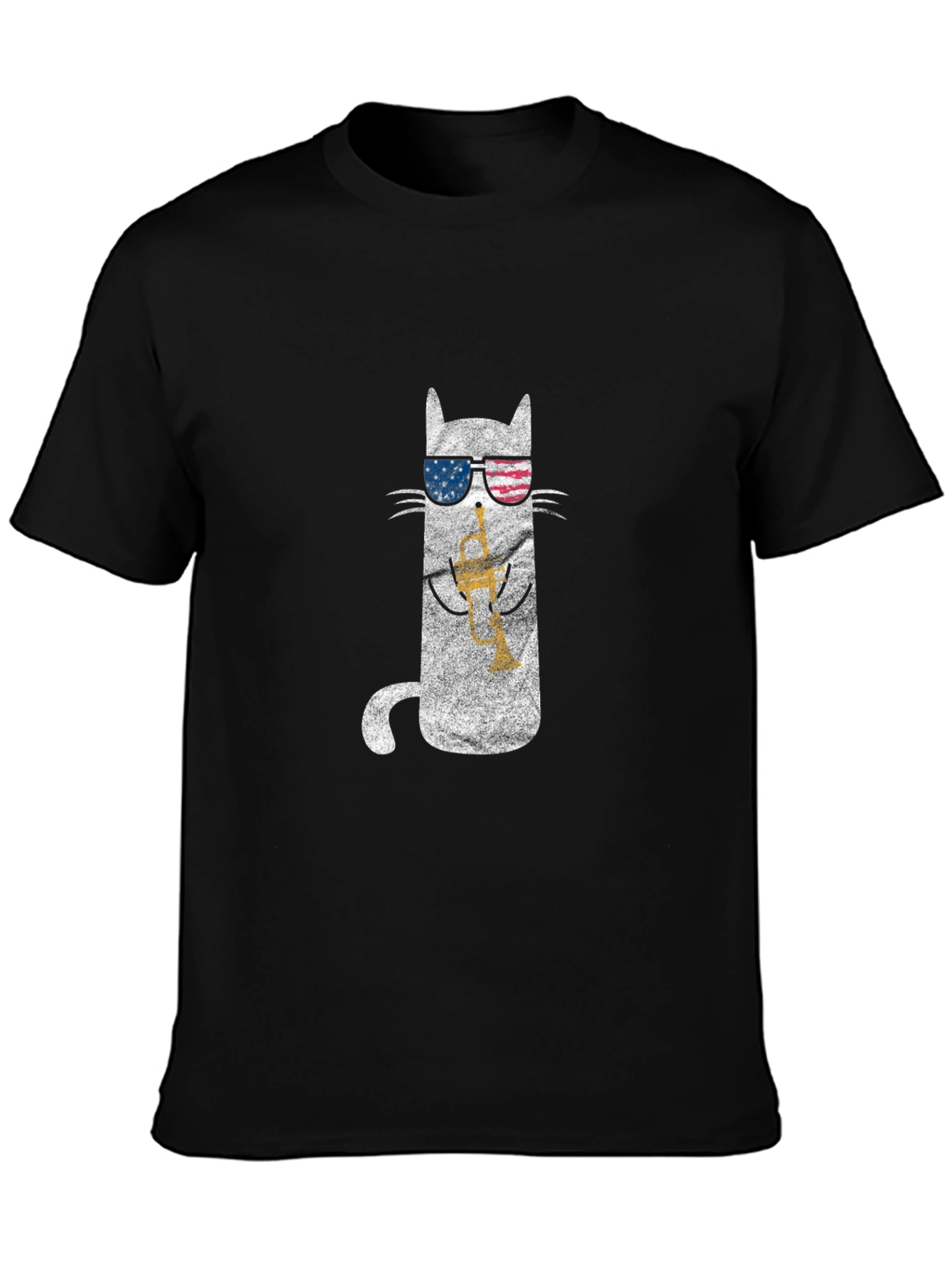 American Cat Saxophone T-Shirt