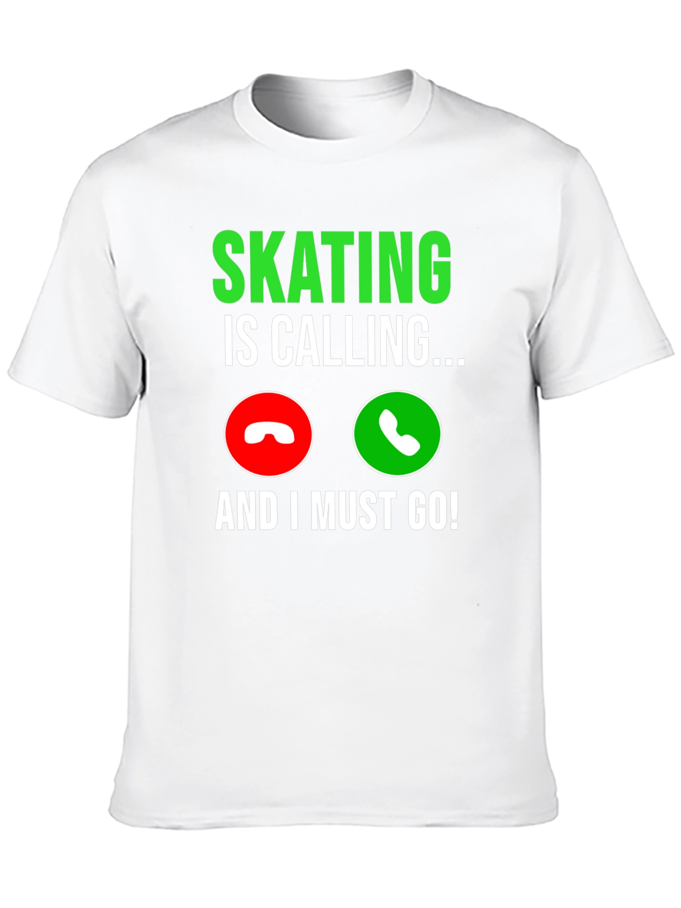 Skating Is Calling Black Graphic T-Shirt