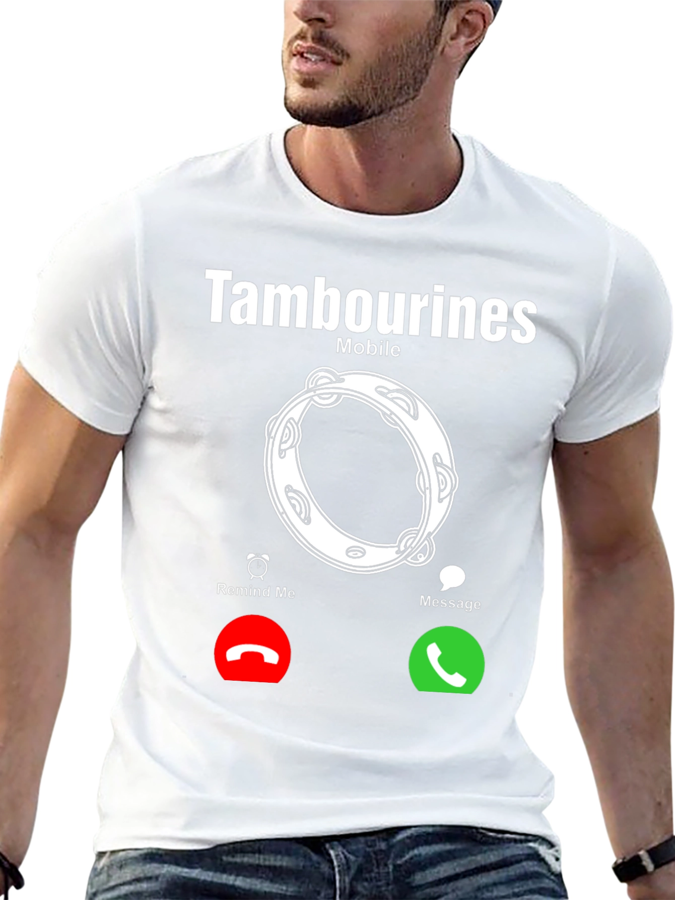 Tambourines Mobile Incoming Call T-Shirt